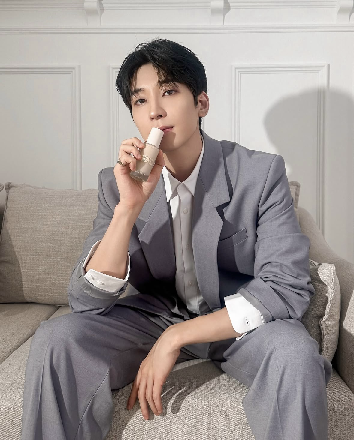 A moment captured by Wonwoo (SEVENTEEN)'s fan