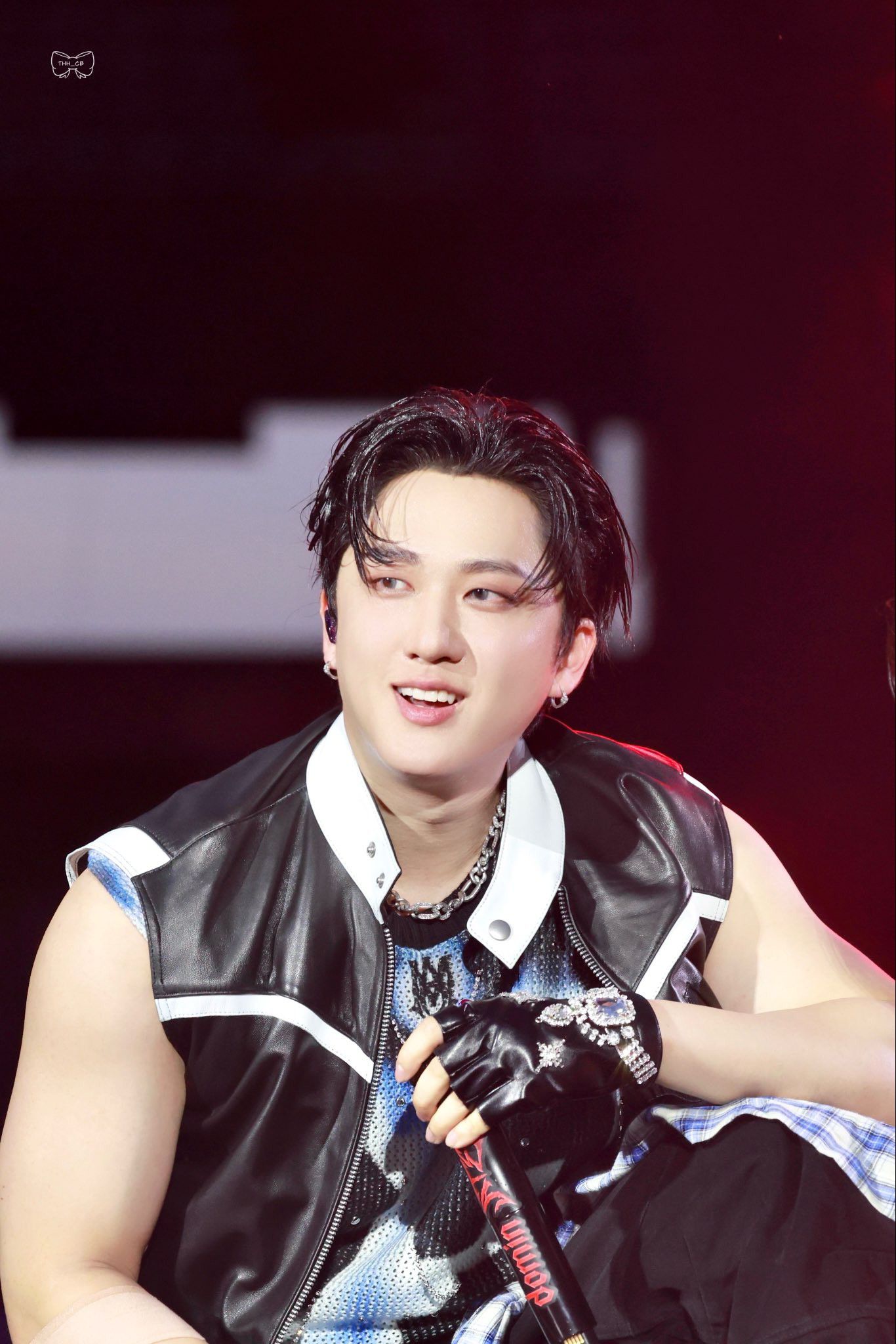 A moment captured by Changbin (Stray Kids)'s fan