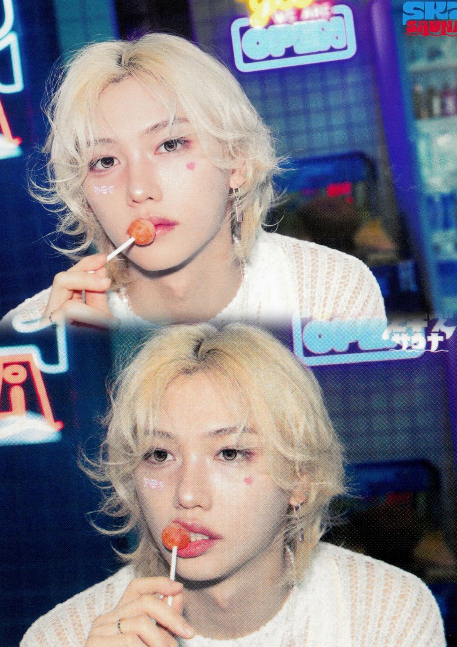 A moment captured by Felix (Stray Kids)'s fan