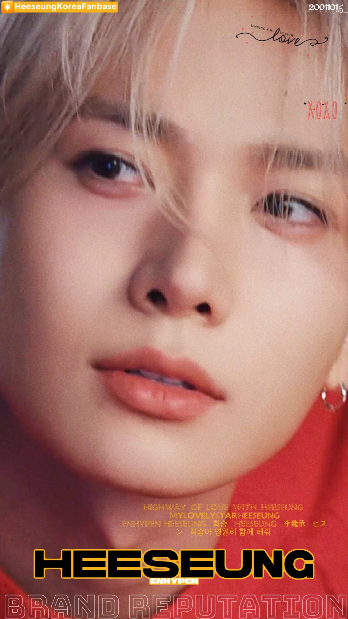 Wallpaper spesial buatan penggemar Heeseung (ENHYPEN)