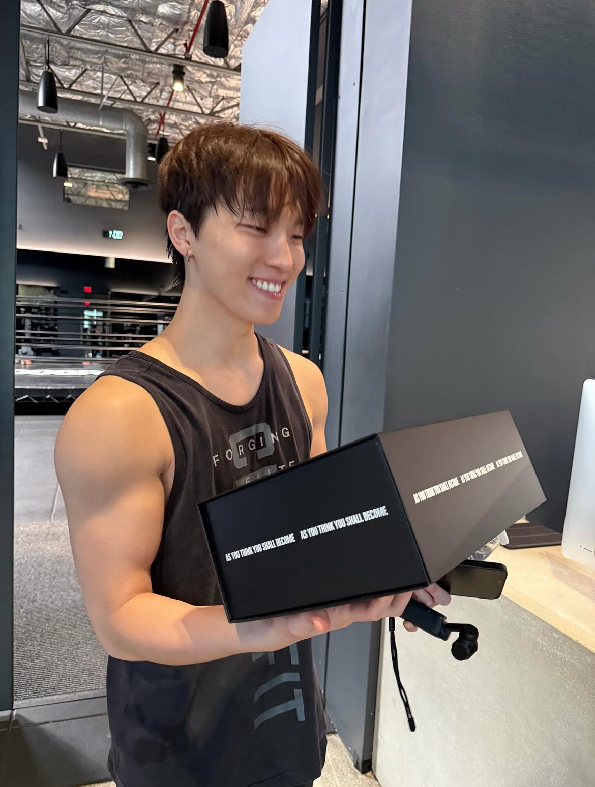 A moment captured by Dino (SEVENTEEN)'s fan