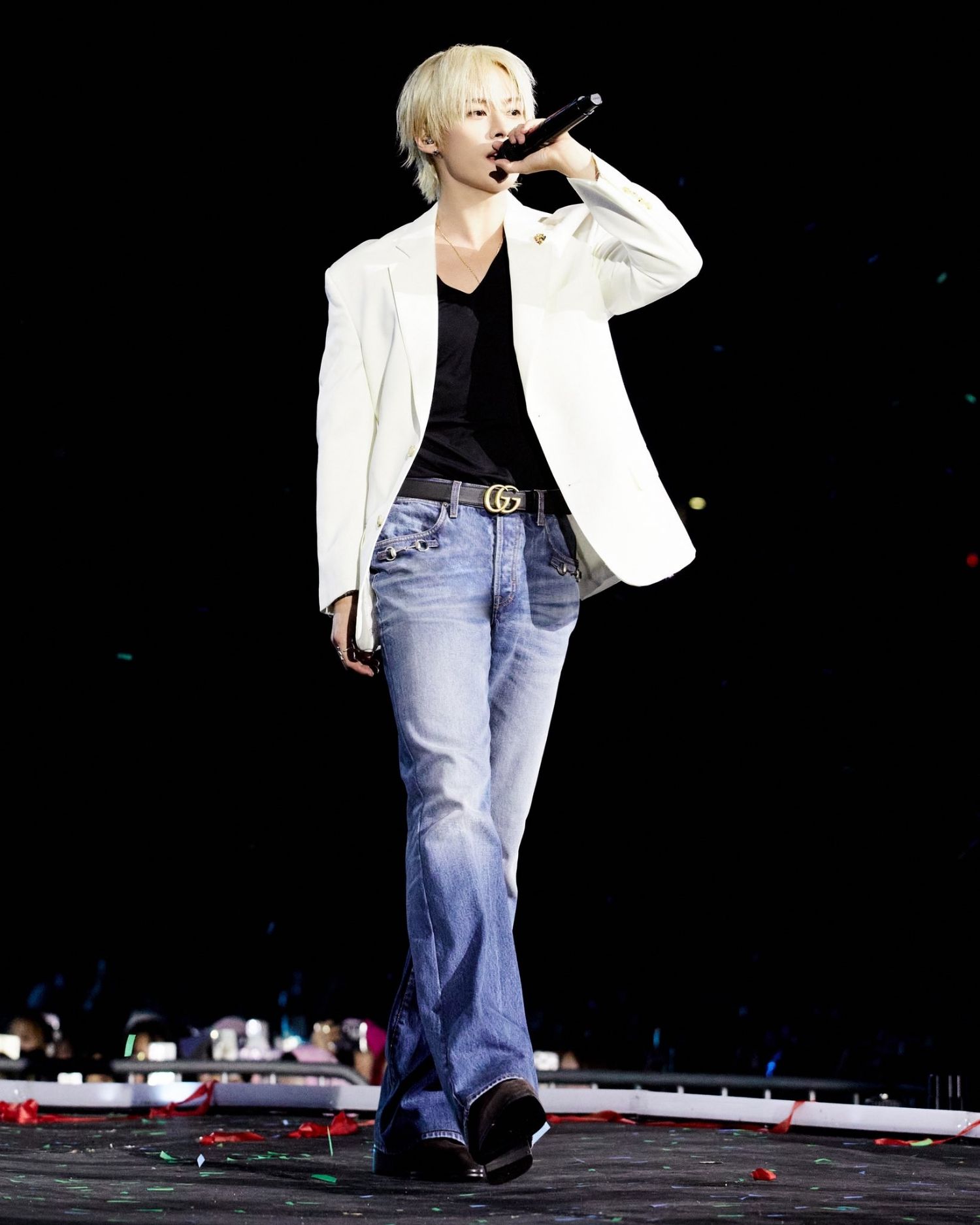 A moment captured by Lee Know (Stray Kids)'s fan