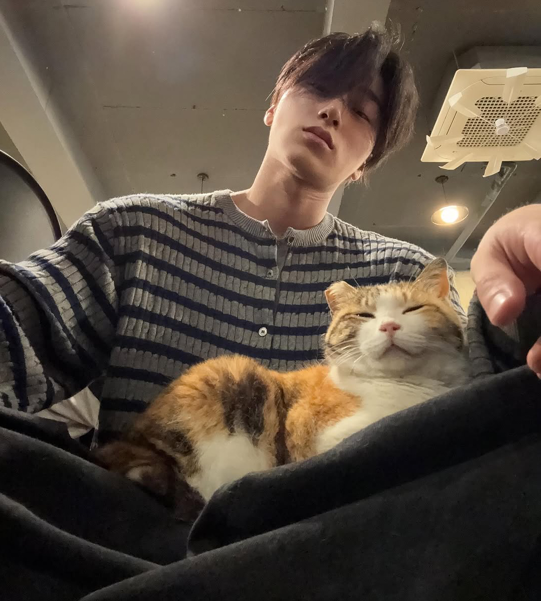 A moment captured by San (ATEEZ)'s fan