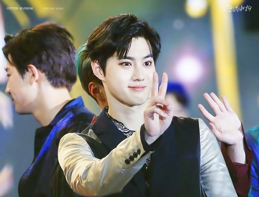 Recent activity shot of Suho (EXO)