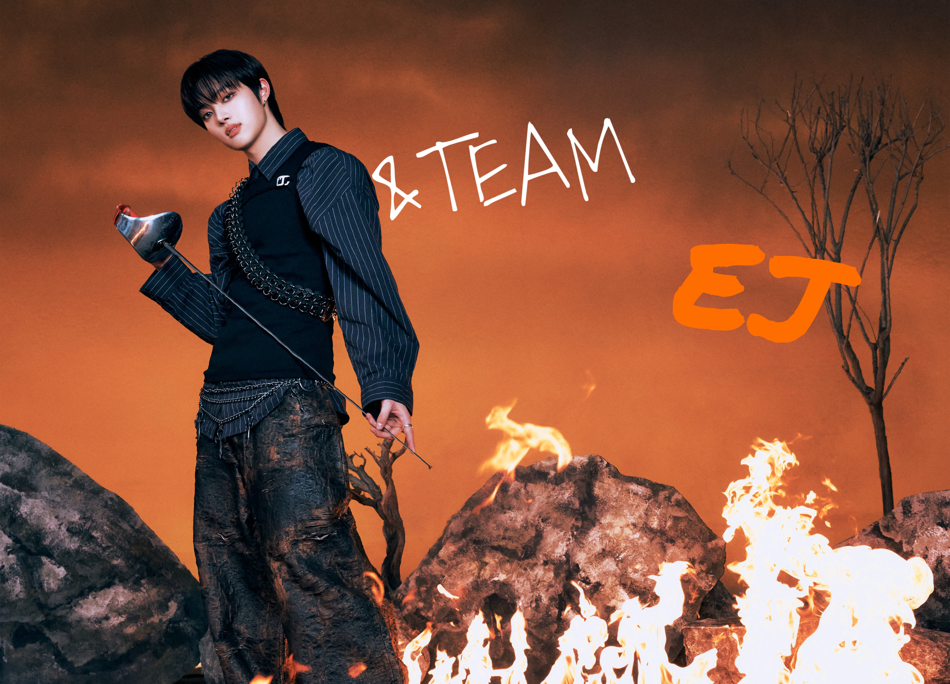Behind-the-scenes cut of EJ (&TEAM)