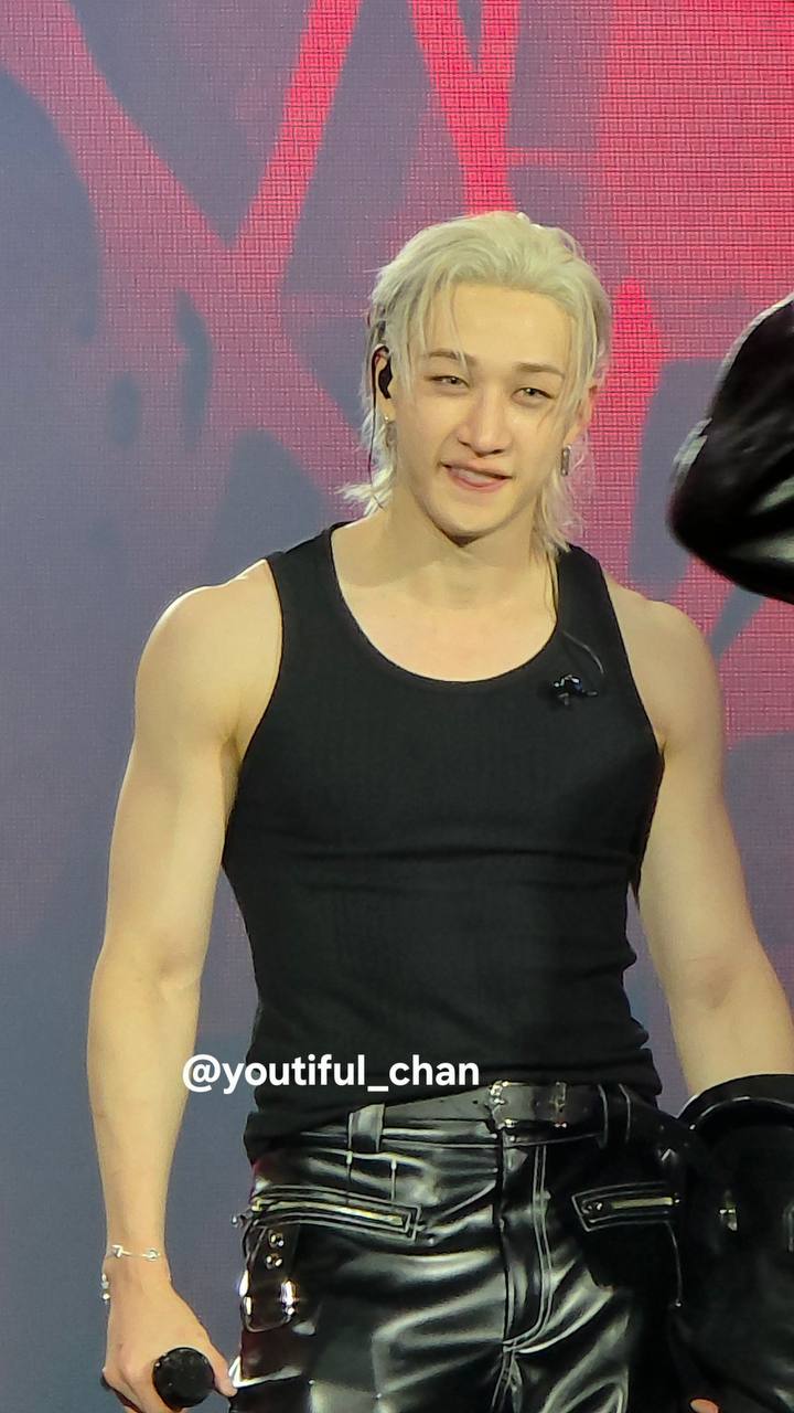 Recent activity shot of Bang Chan (Stray Kids)