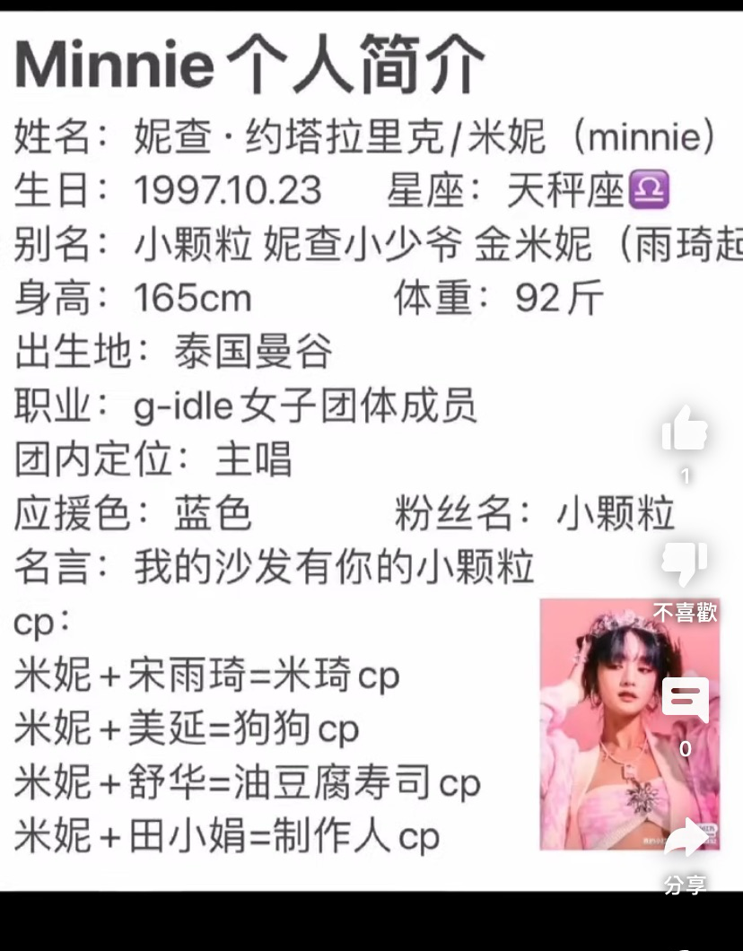 Behind-the-scenes cut of Minnie (i-dle)