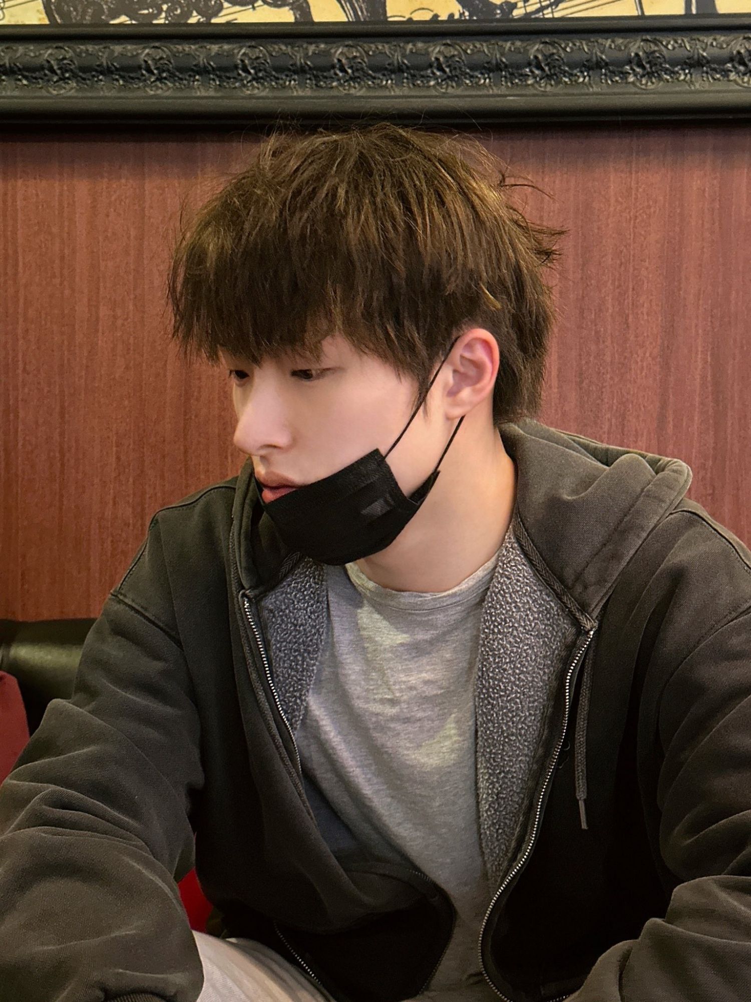 Recent activity shot of Mingi (ATEEZ)