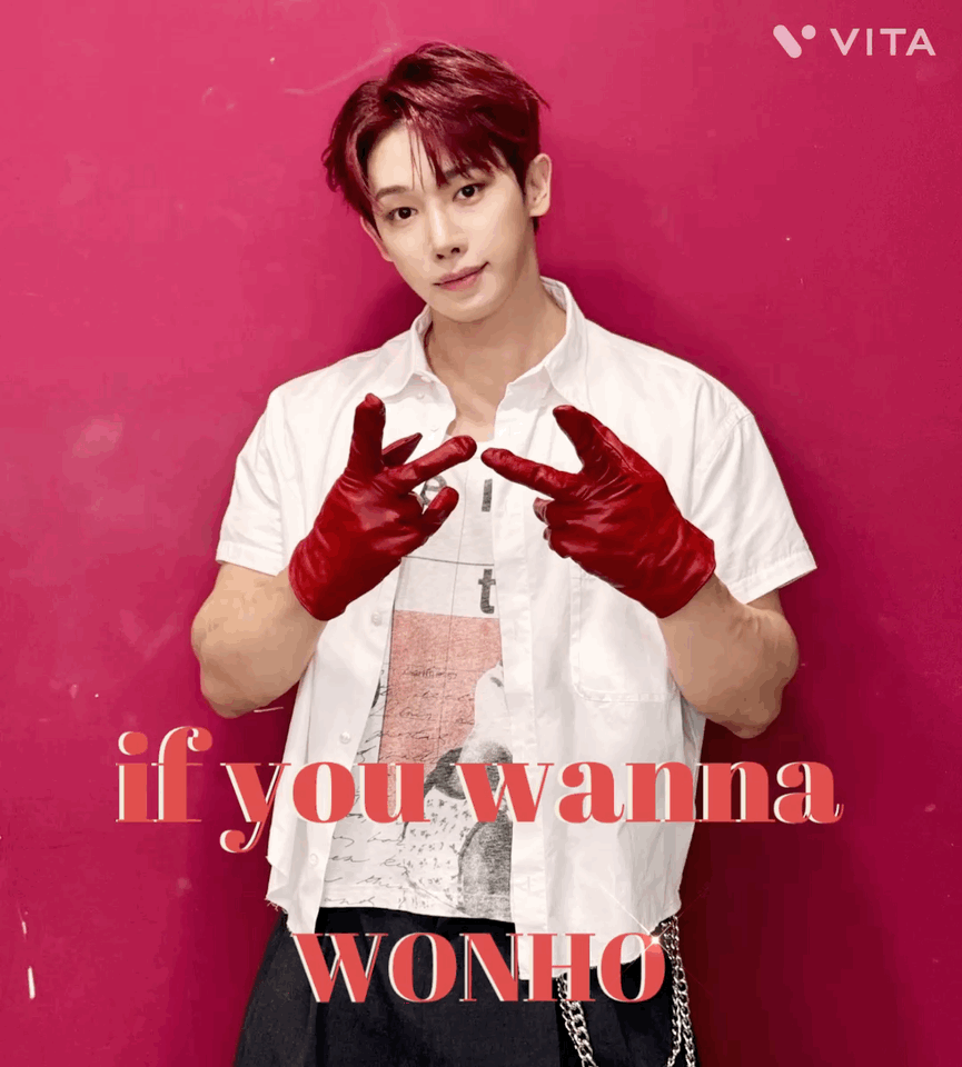 Momen yang diabadikan oleh penggemar Wonho