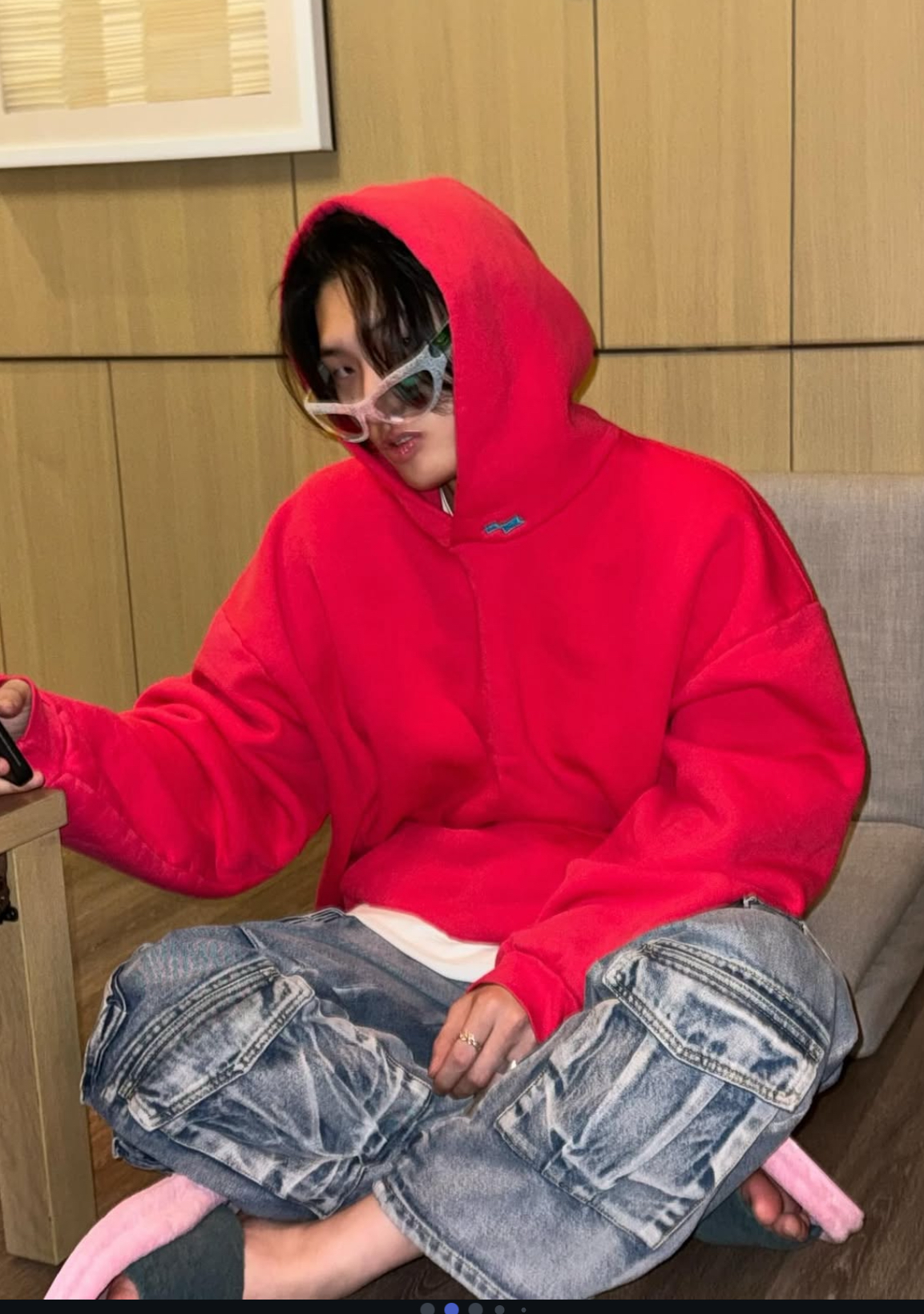 A moment captured by Mingi (ATEEZ)'s fan