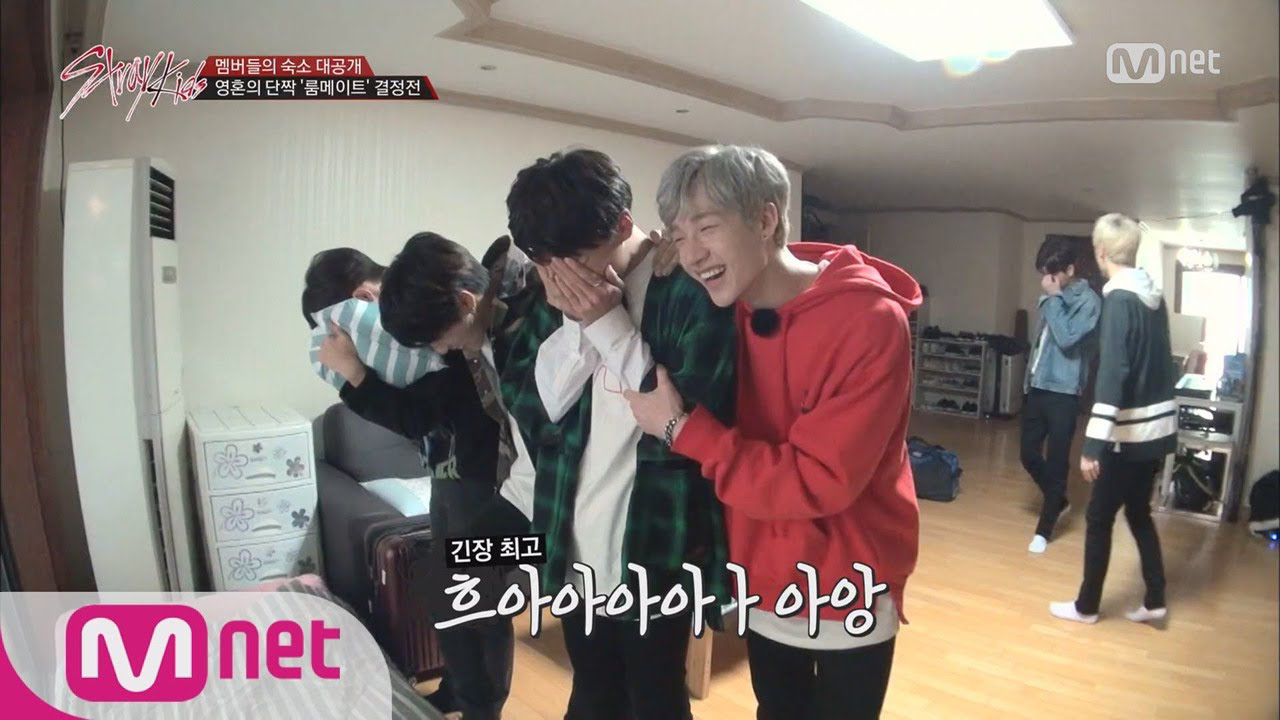 A moment captured by Stray Kids's fan