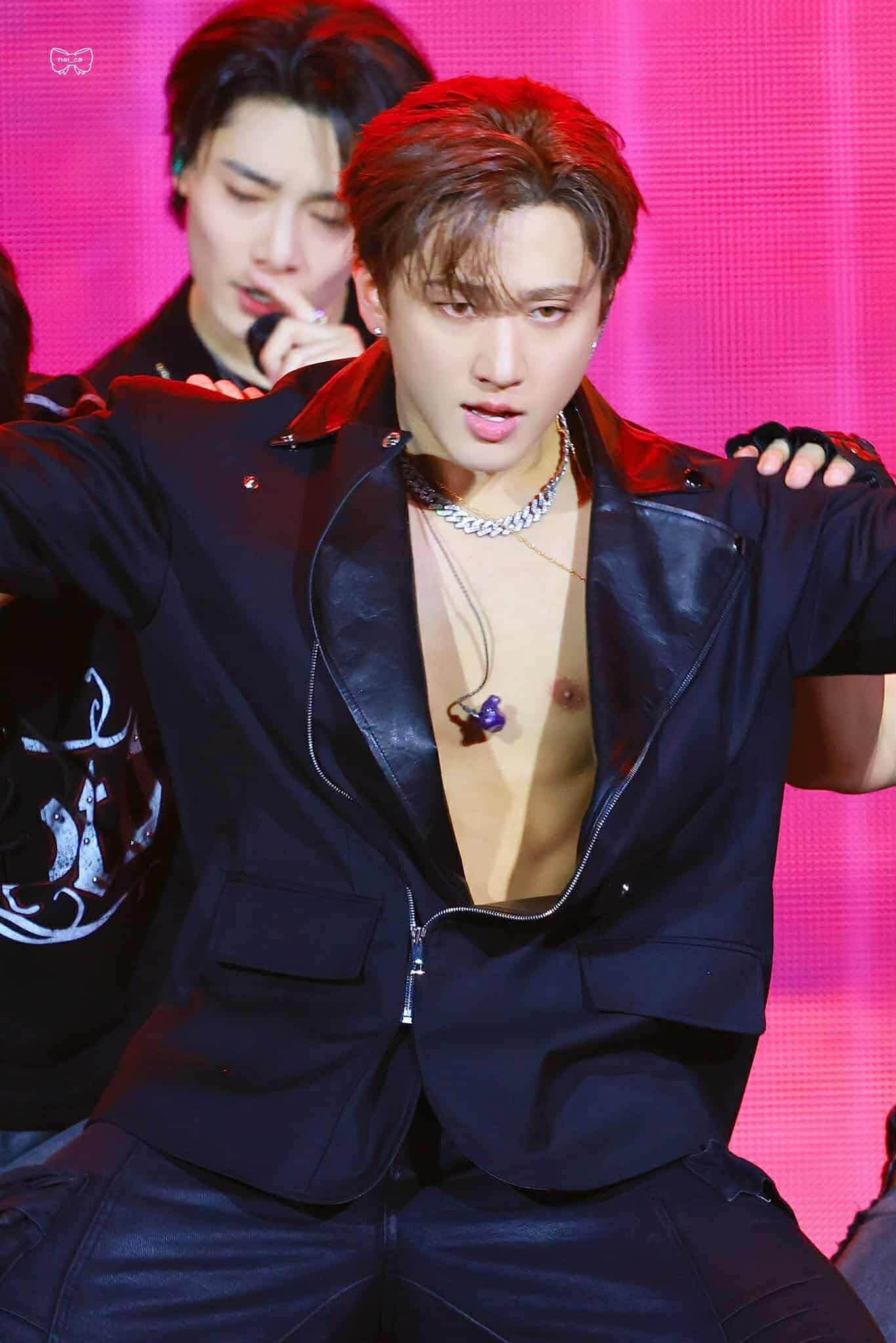 A moment captured by Changbin (Stray Kids)'s fan