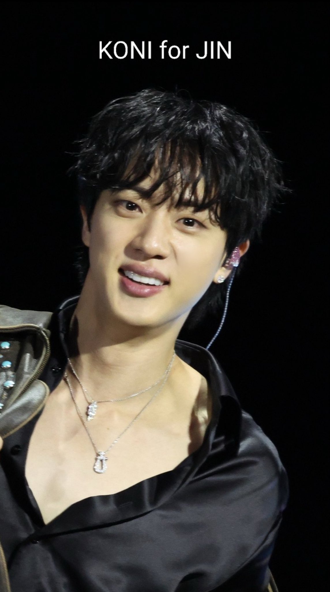 A heartfelt wallpaper shared by Jin (BTS)'s fans