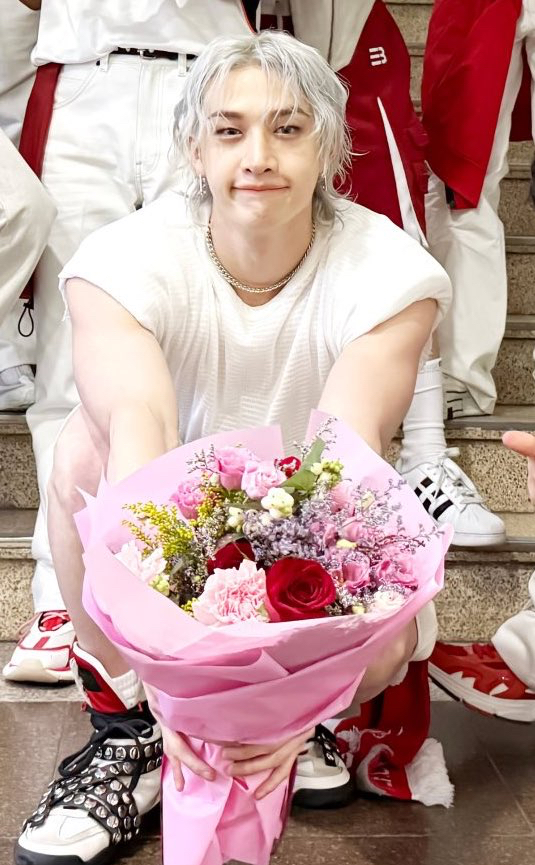 Recent activity shot of Bang Chan (Stray Kids)