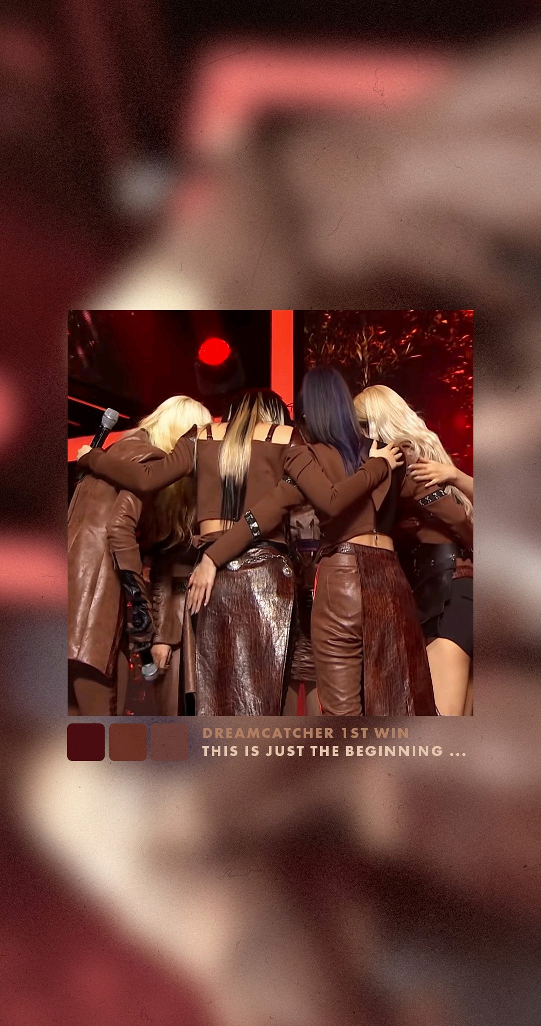 A heartfelt wallpaper shared by DREAMCATCHER's fans