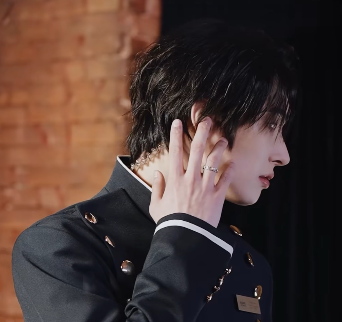 A moment captured by Mingi (ATEEZ)'s fan
