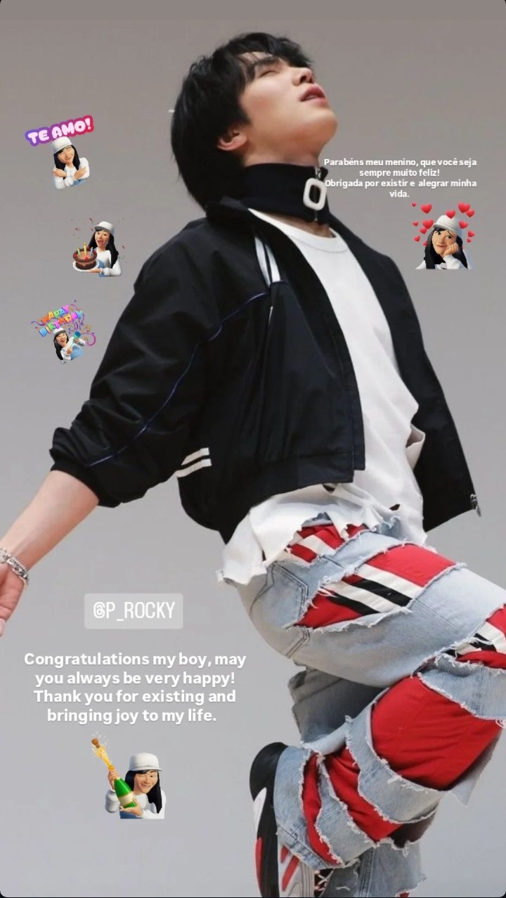 A heartfelt wallpaper shared by Rocky's fans