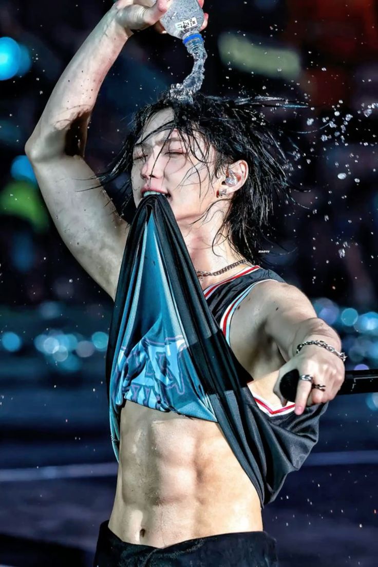 A moment captured by Felix (Stray Kids)'s fan