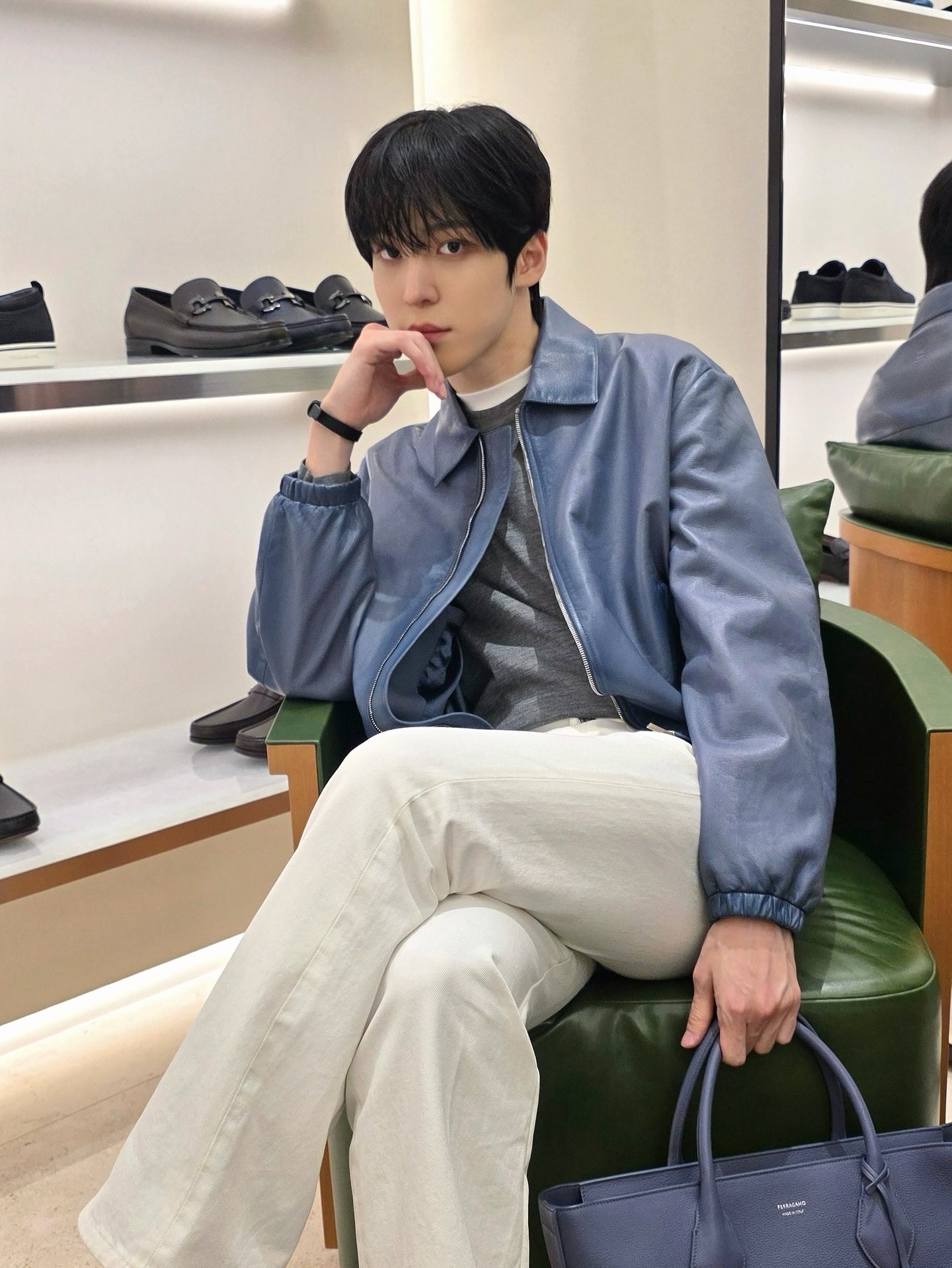 Behind-the-scenes cut of Yunho (ATEEZ)