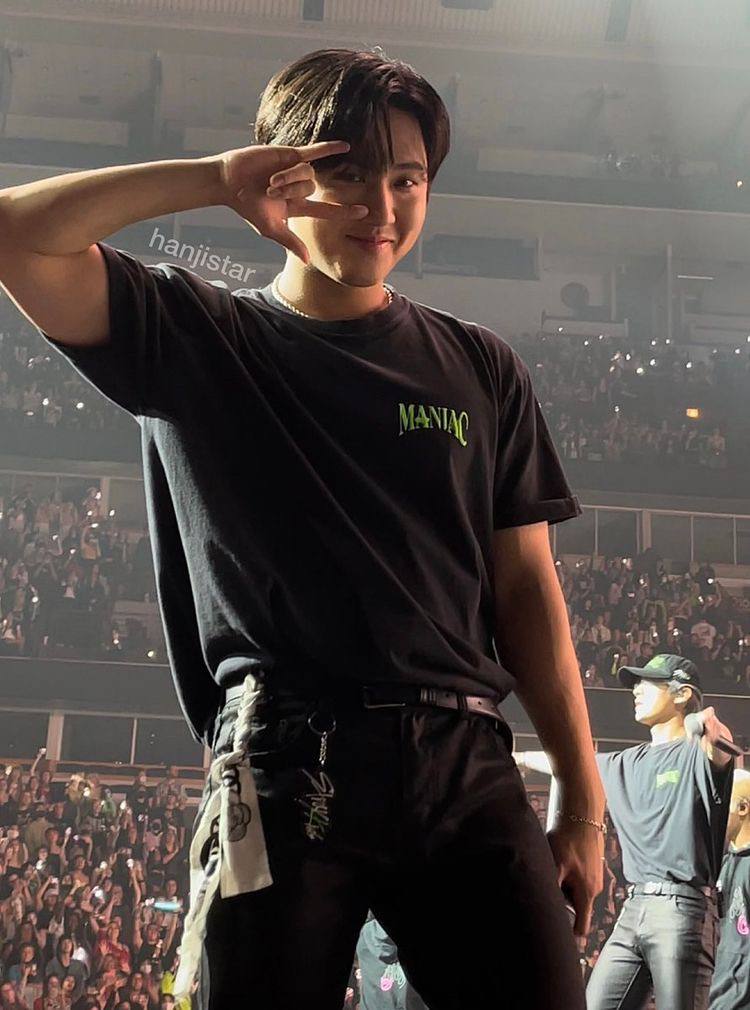 A moment captured by Changbin (Stray Kids)'s fan