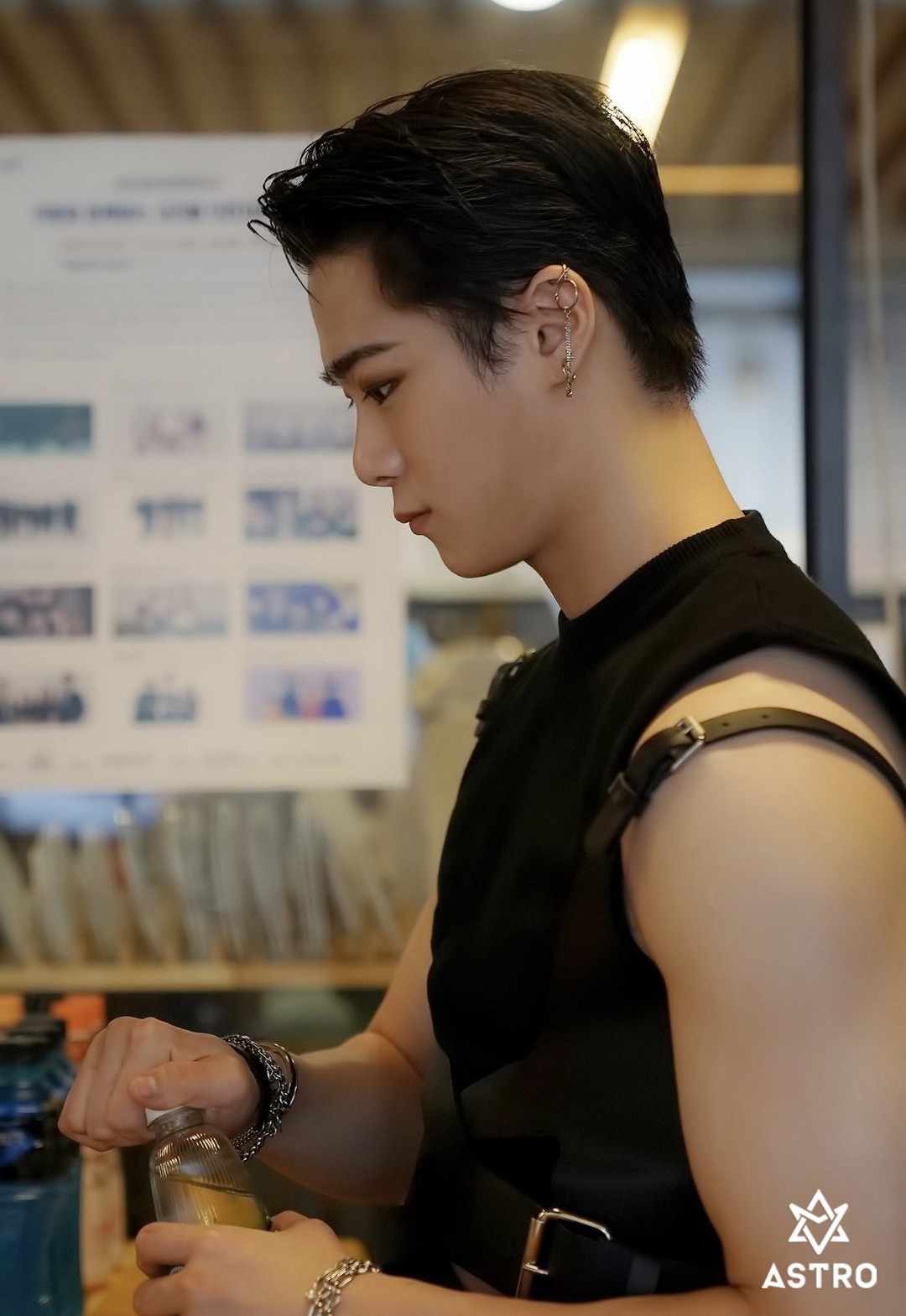 A moment captured by Moonbin (ASTRO)'s fan