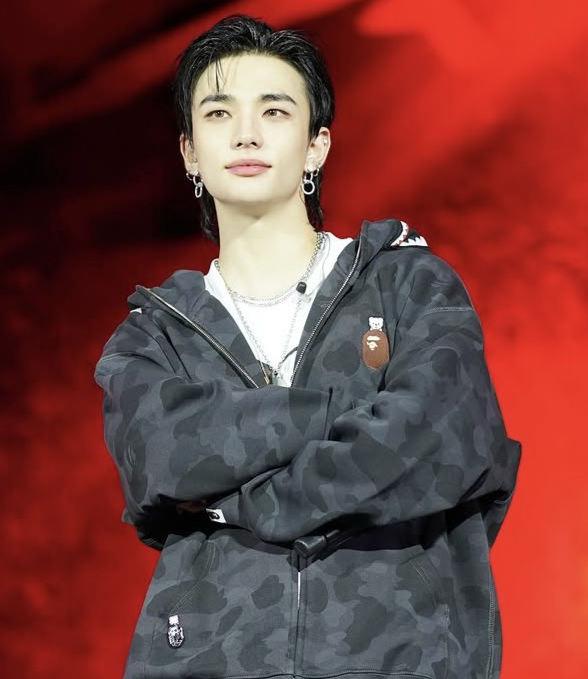 Recent activity shot of Hyunjin (Stray Kids)