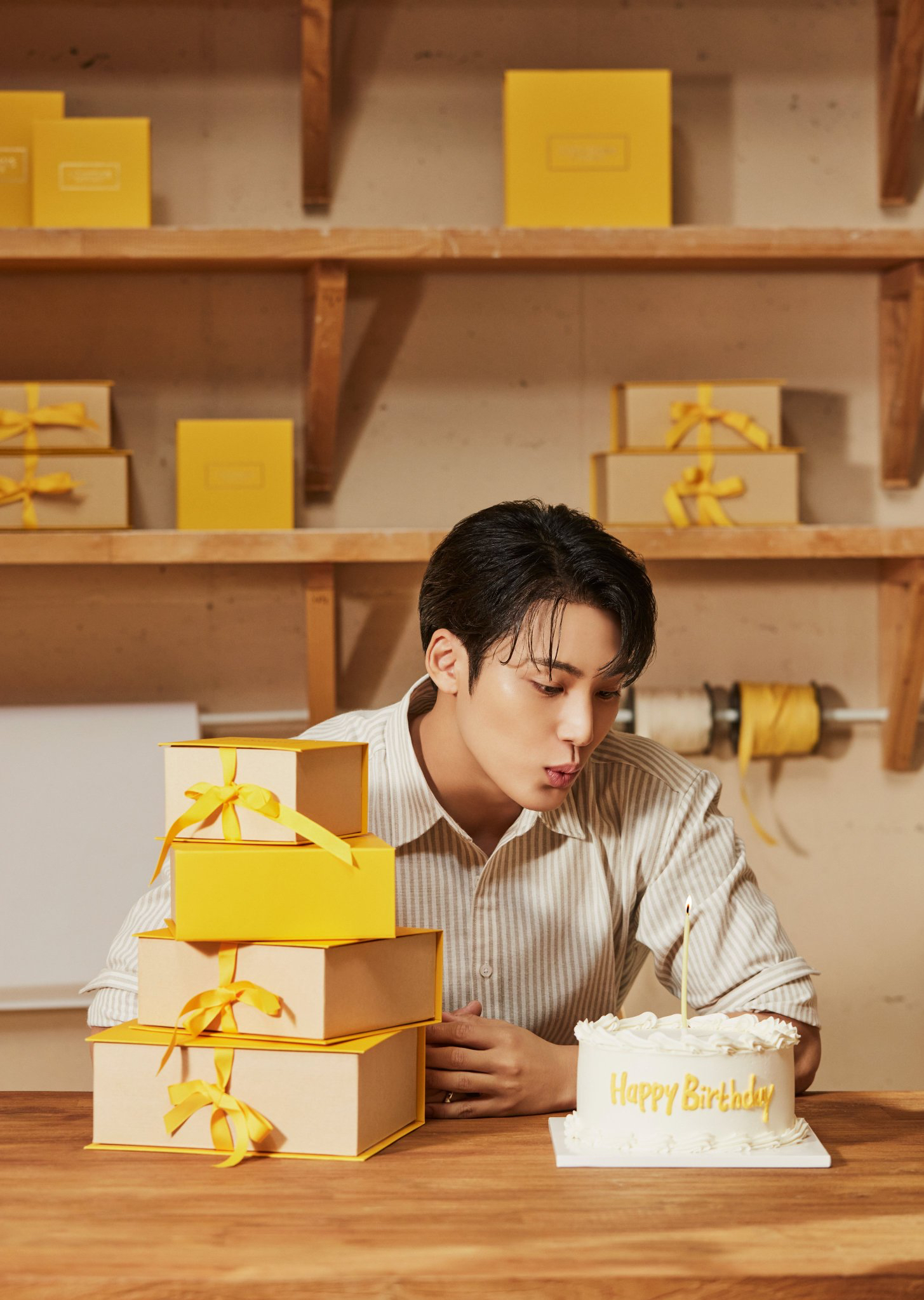 A moment captured by Mingyu (SEVENTEEN)'s fan