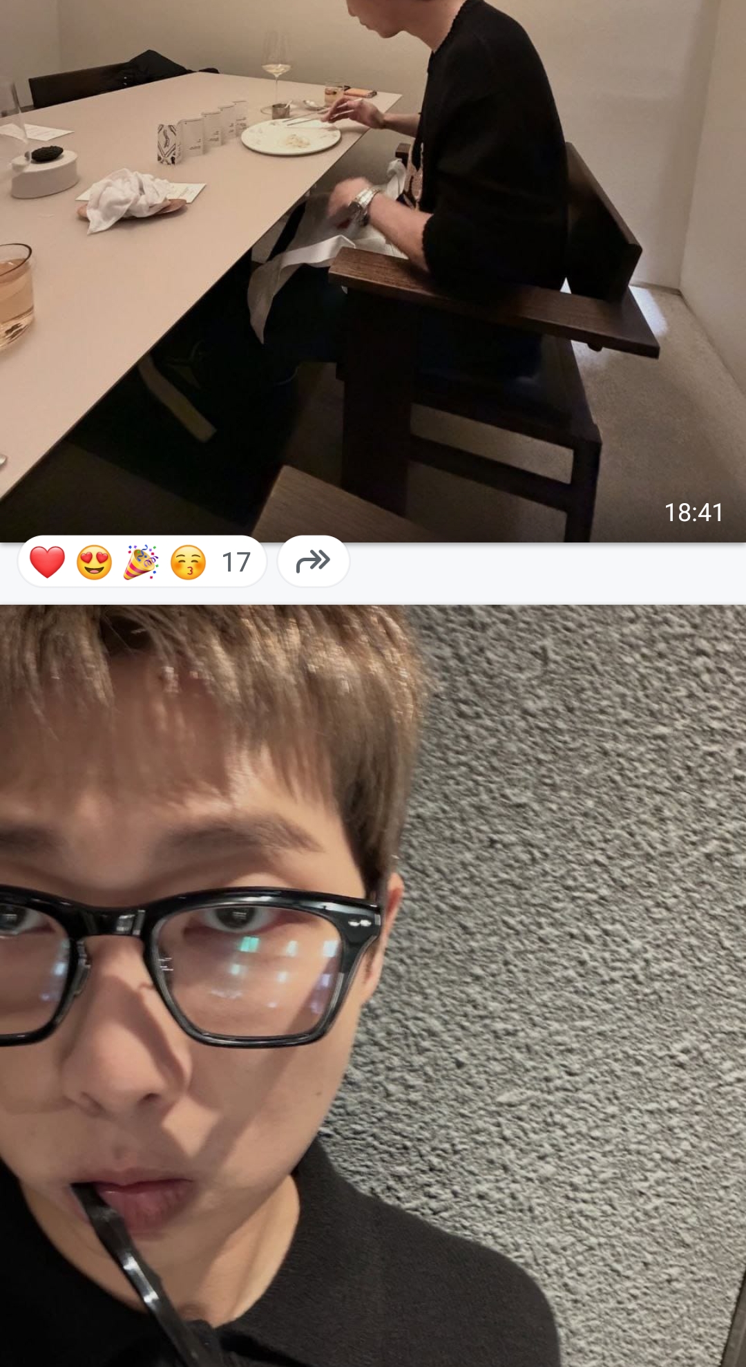 A moment captured by RM (BTS)'s fan