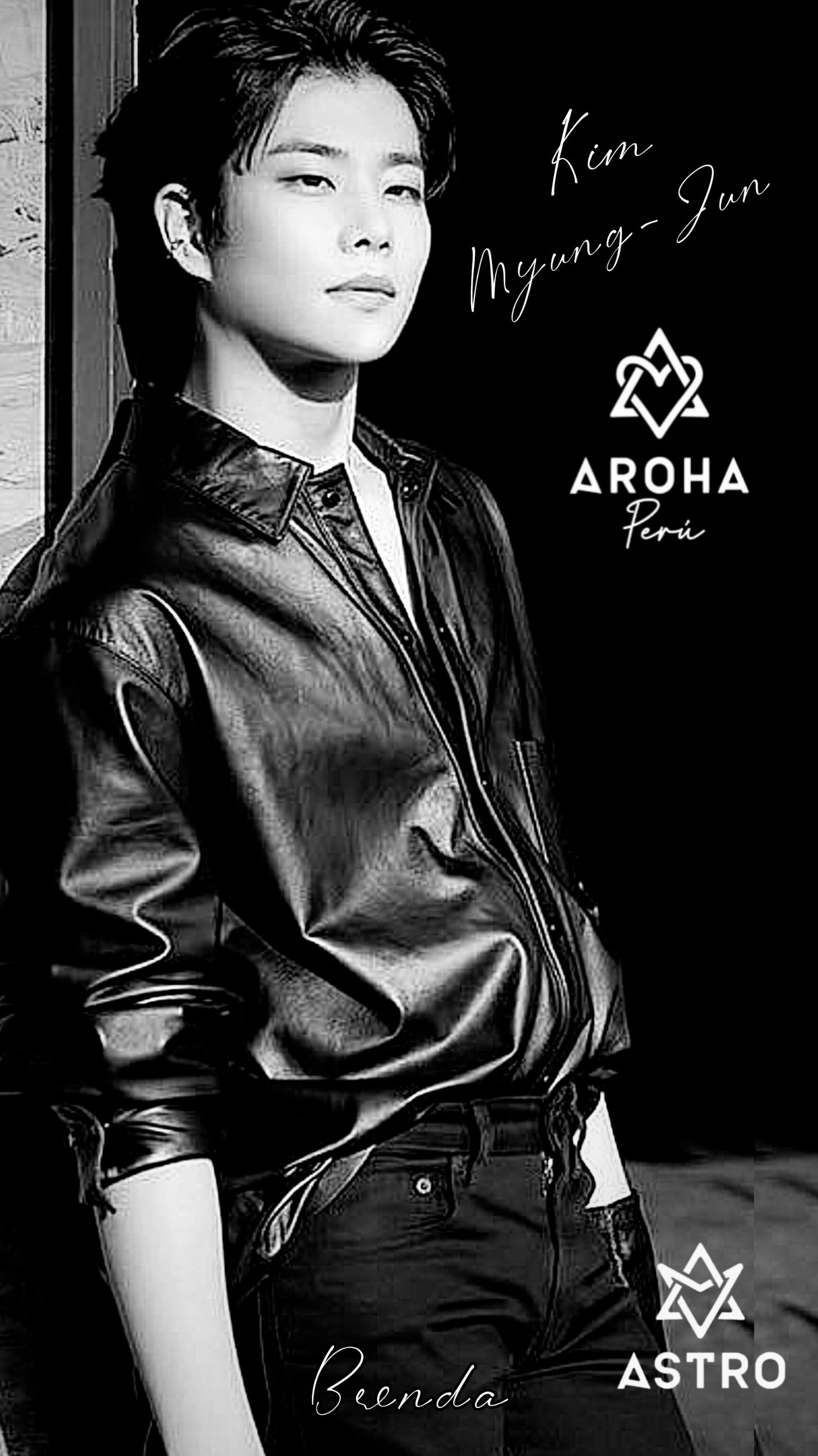 A heartfelt wallpaper shared by MJ (ASTRO)'s fans