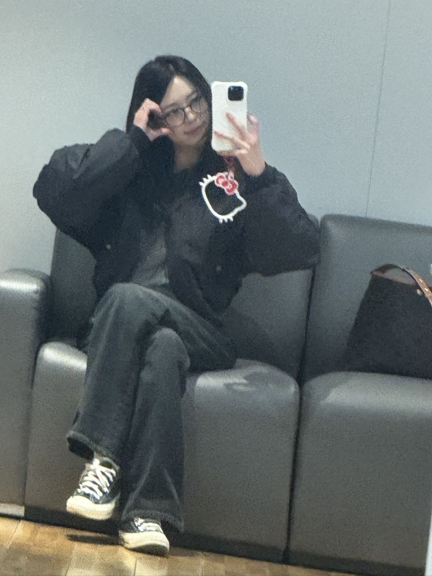 A moment captured by Yuna (ITZY)'s fan