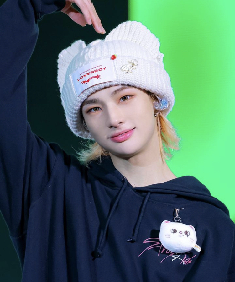 Recent activity shot of Hyunjin (Stray Kids)