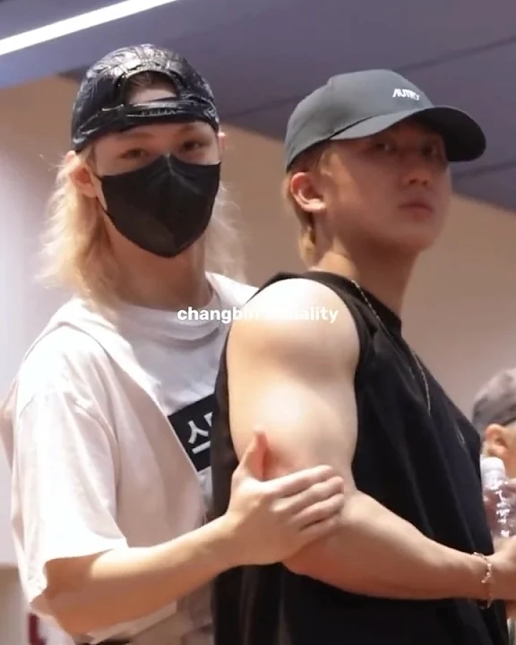 A moment captured by Changbin (Stray Kids)'s fan