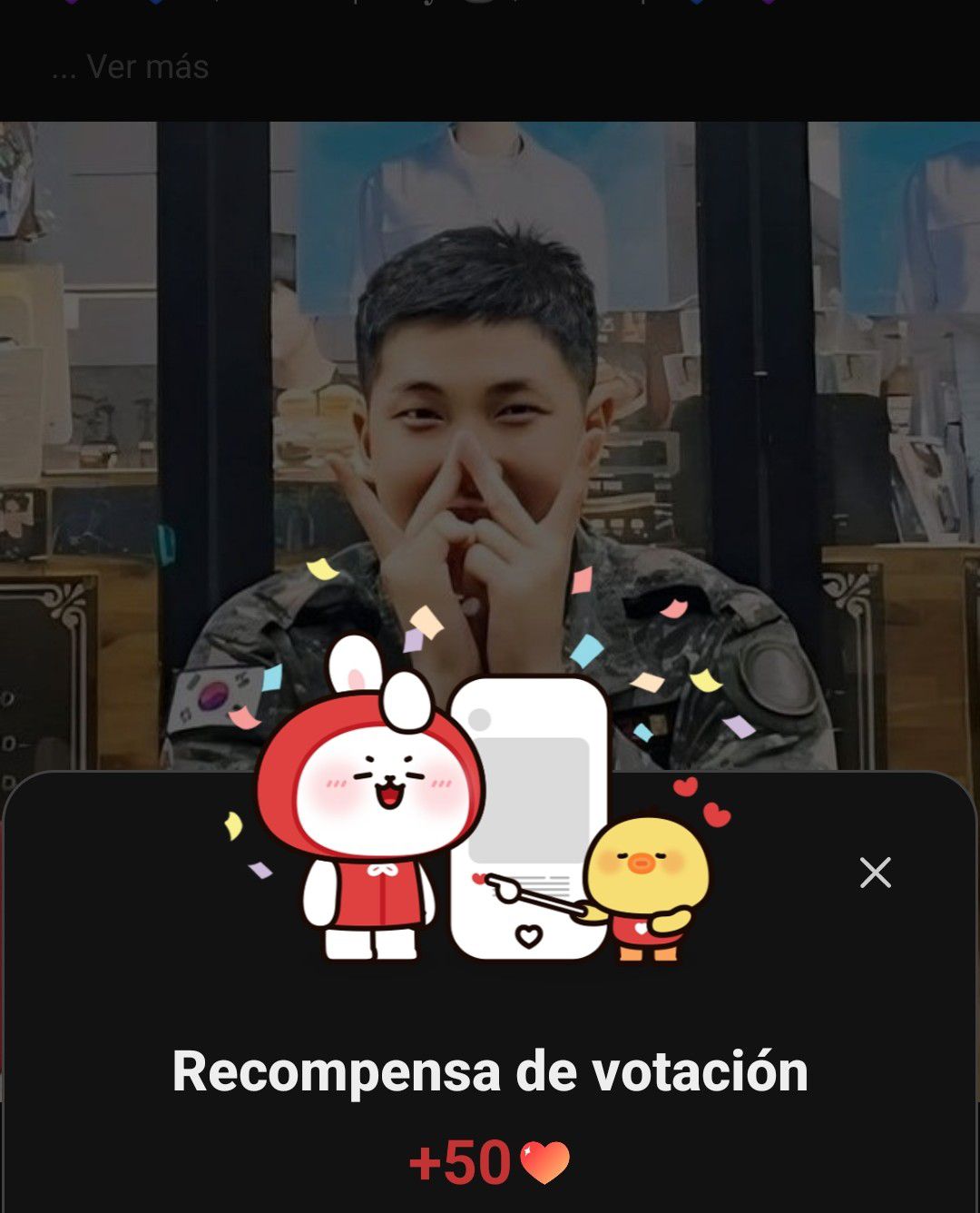 Recent activity shot of RM (BTS)