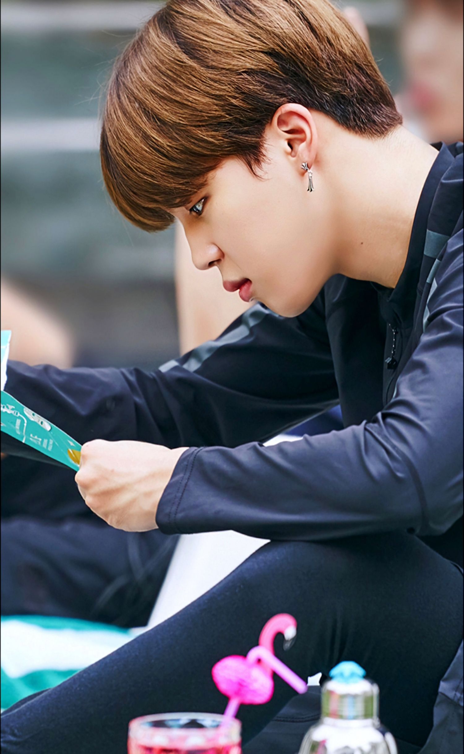 A moment captured by Jimin (BTS)'s fan