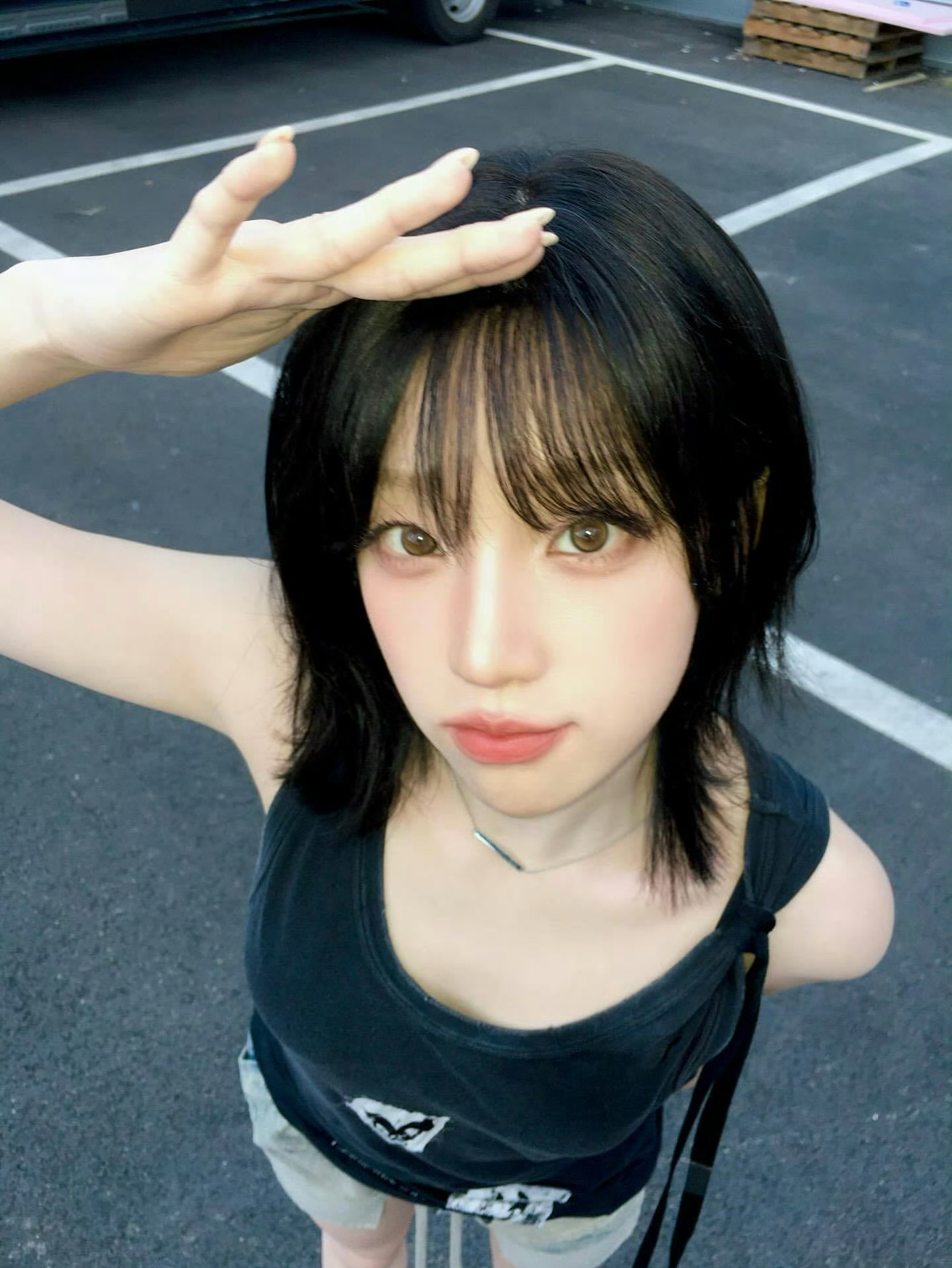 A moment captured by Yuqi (i-dle)'s fan
