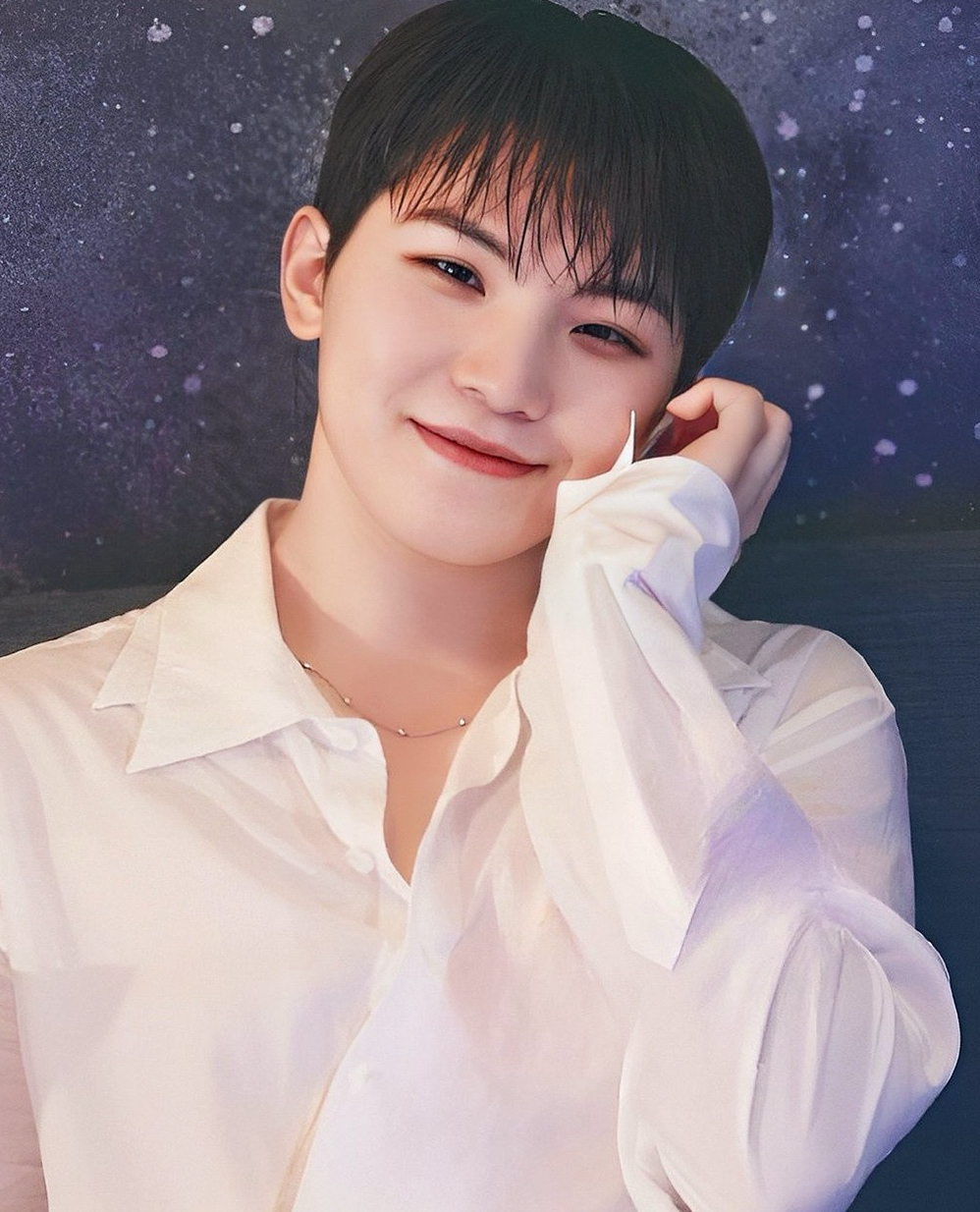 A moment captured by Woozi (SEVENTEEN)'s fan