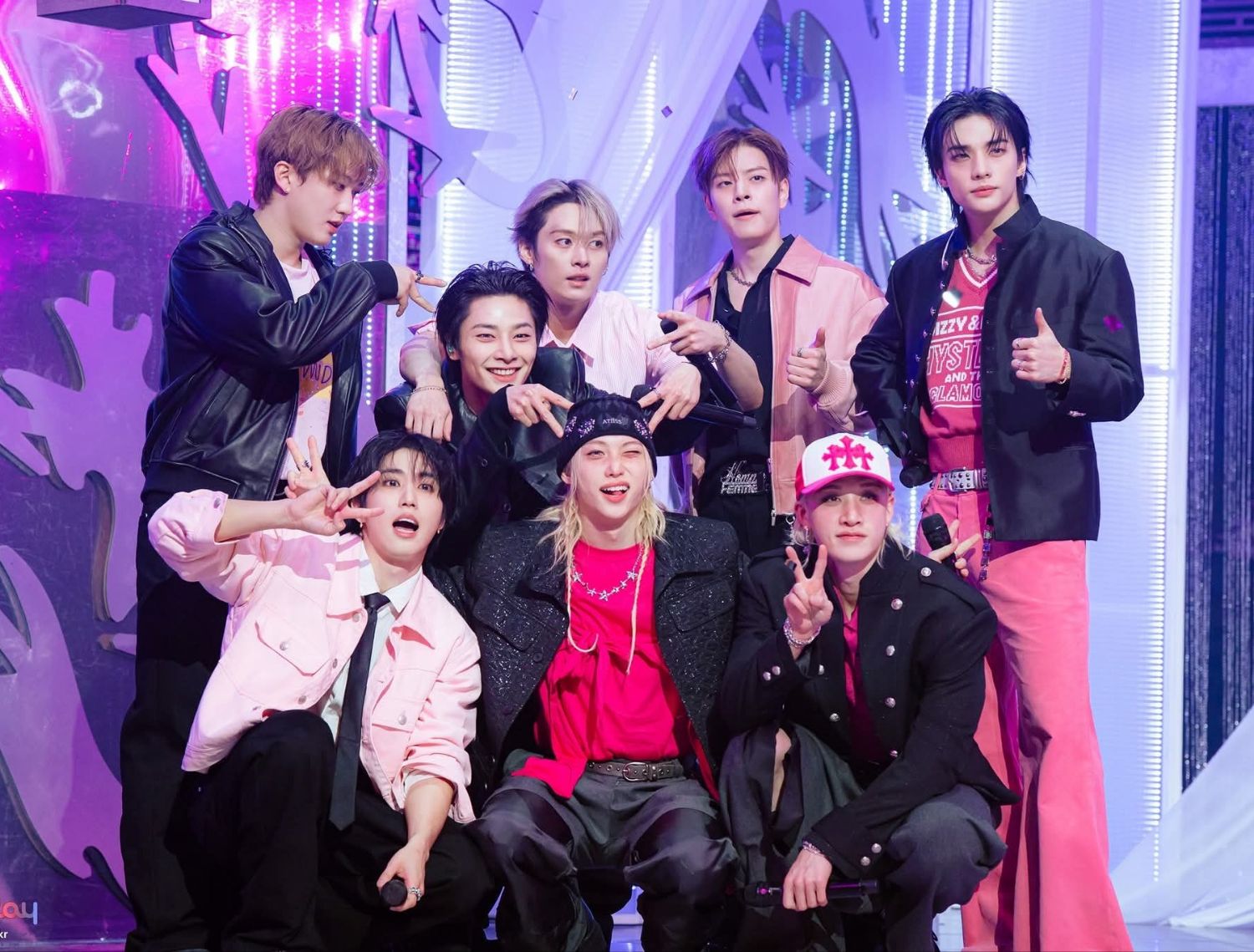 A moment captured by Stray Kids's fan