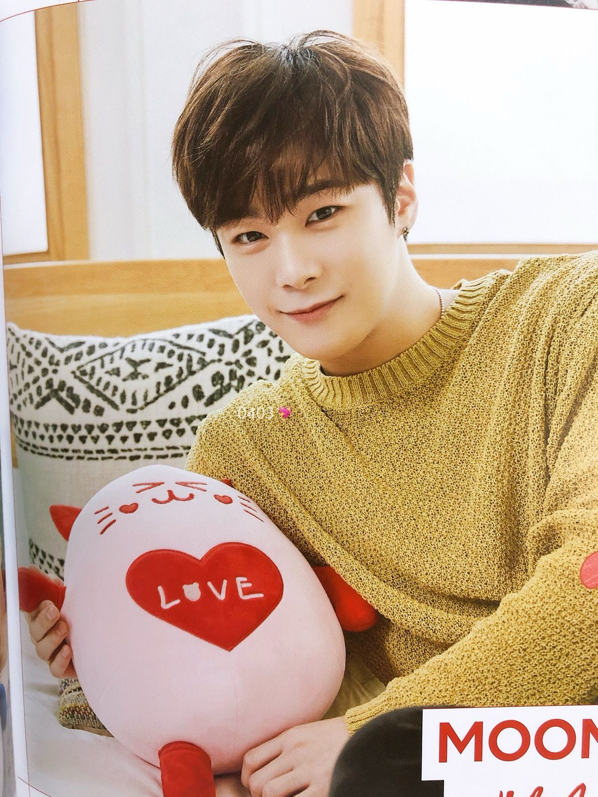 Recent activity shot of Moonbin (ASTRO)