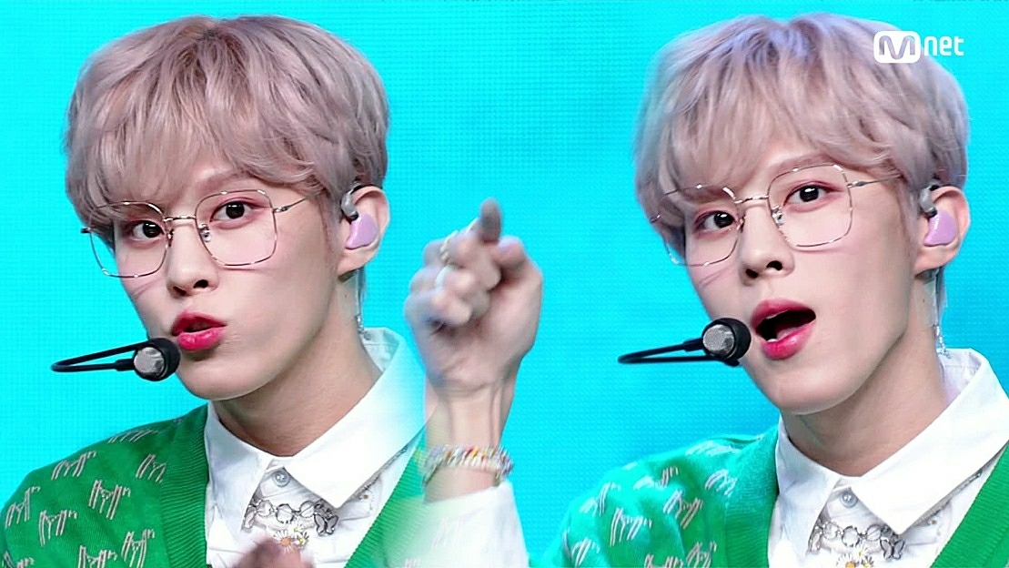 A moment captured by Kim Wooseok's fan