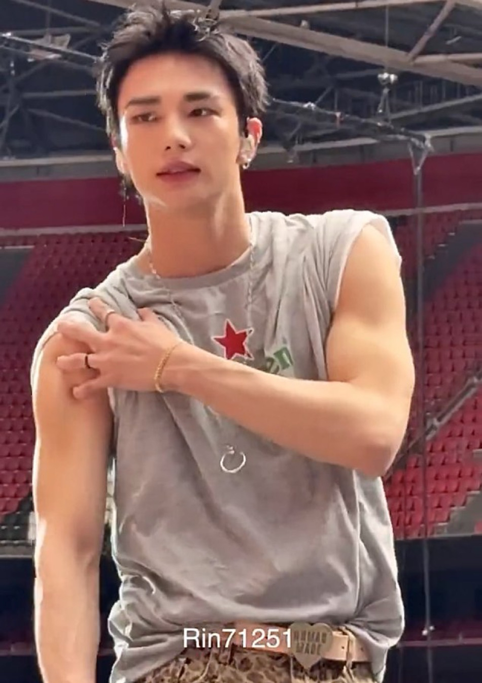 A moment captured by Hyunjin (Stray Kids)'s fan