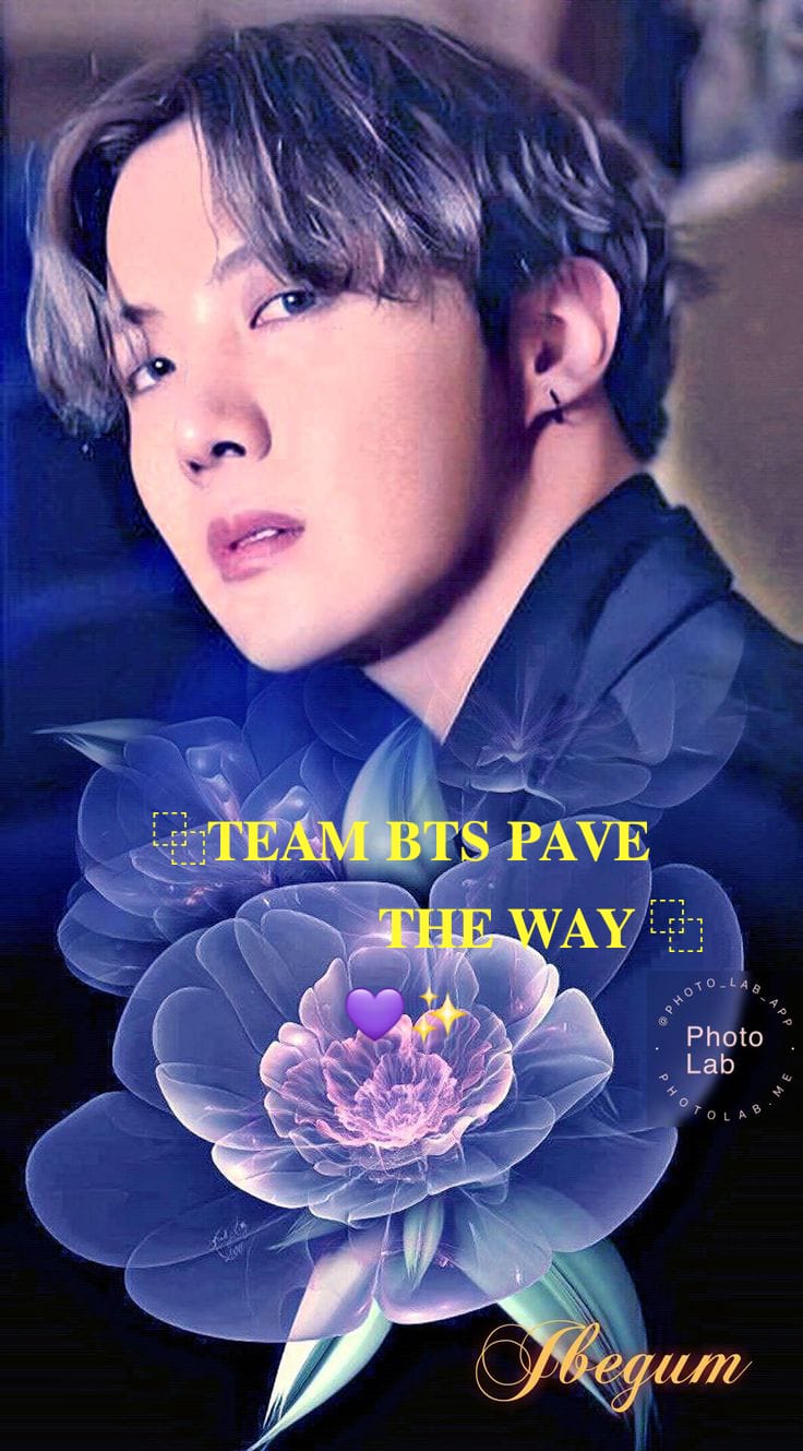 A heartfelt wallpaper shared by j-hope (BTS)'s fans