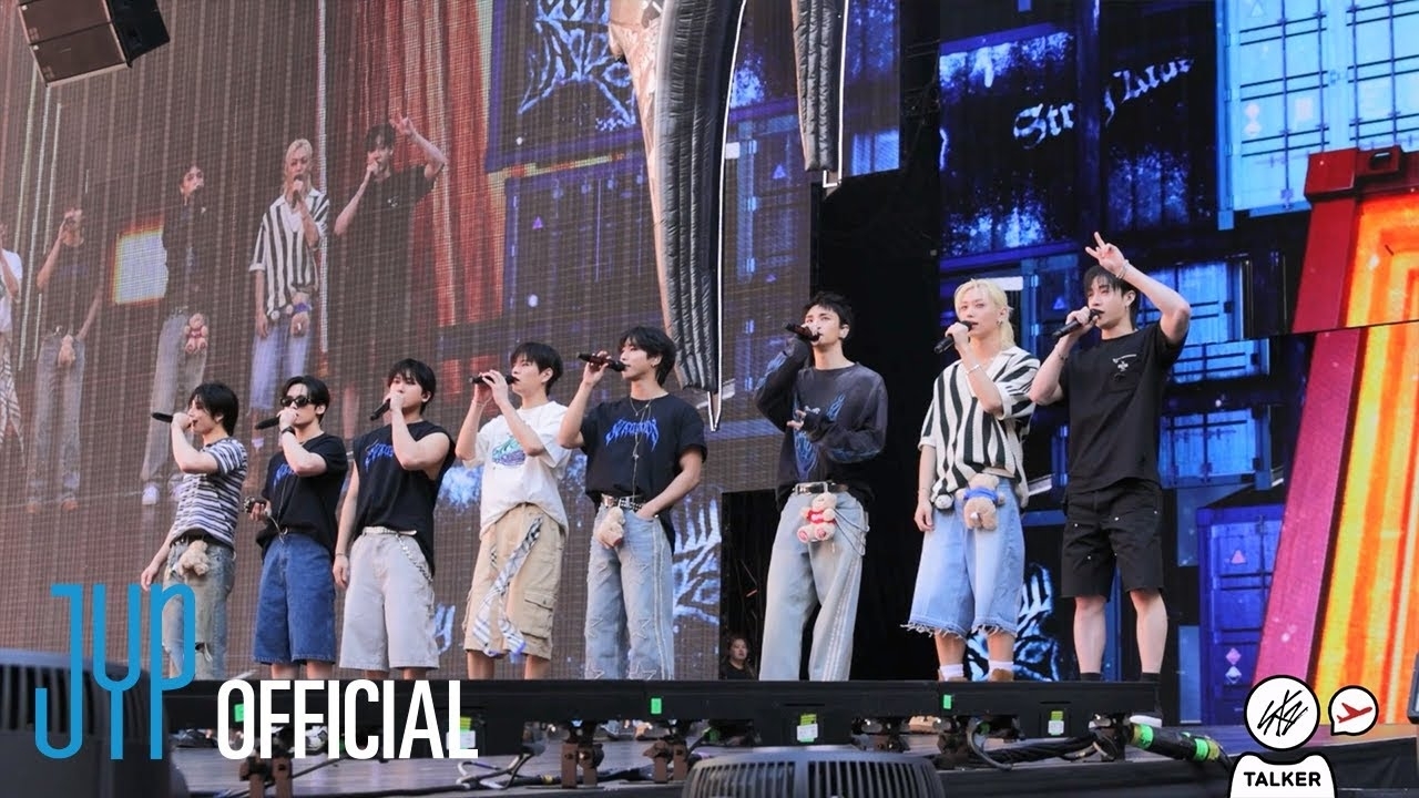 A moment captured by Stray Kids's fan
