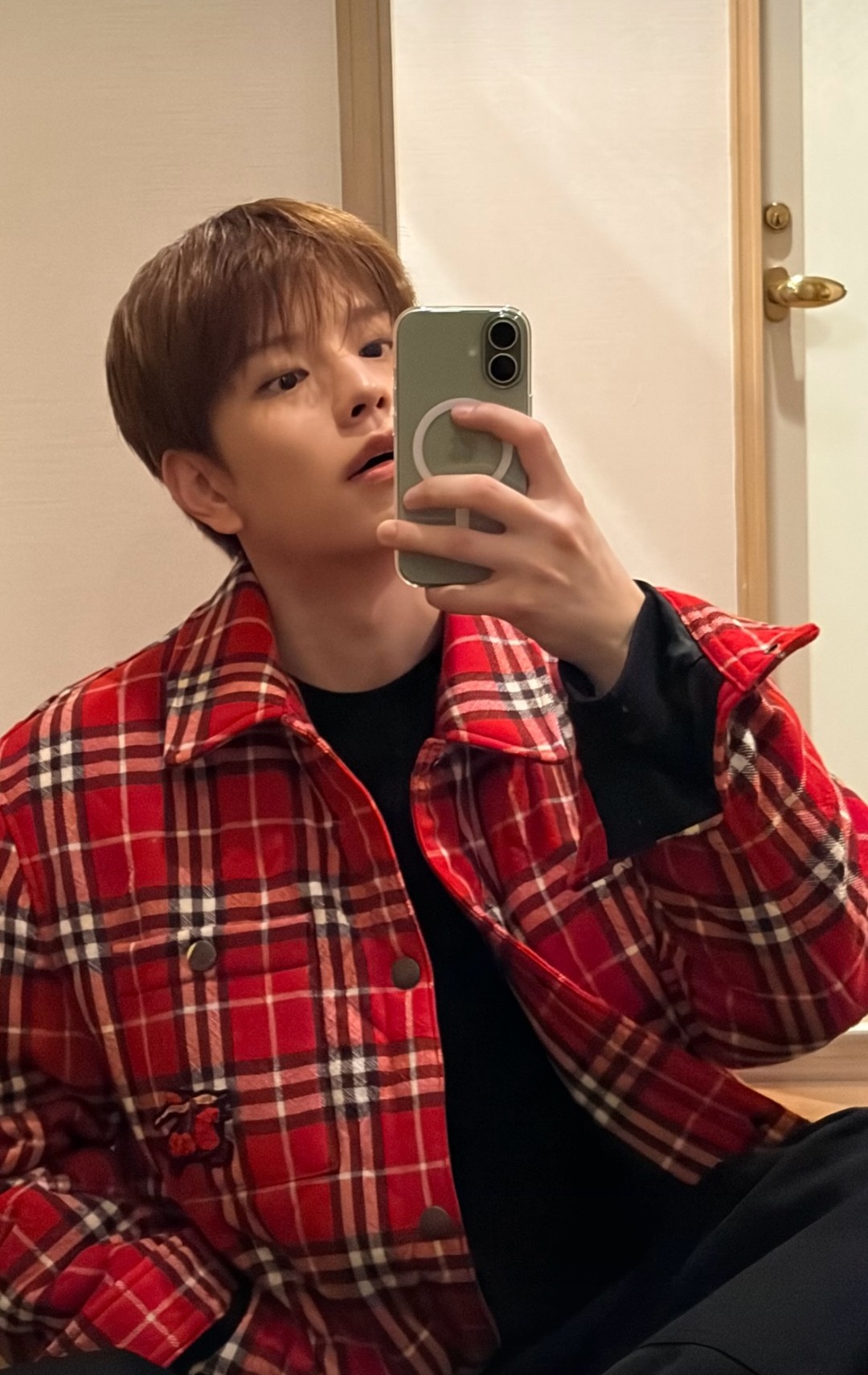 Recent activity shot of Seungmin (Stray Kids)