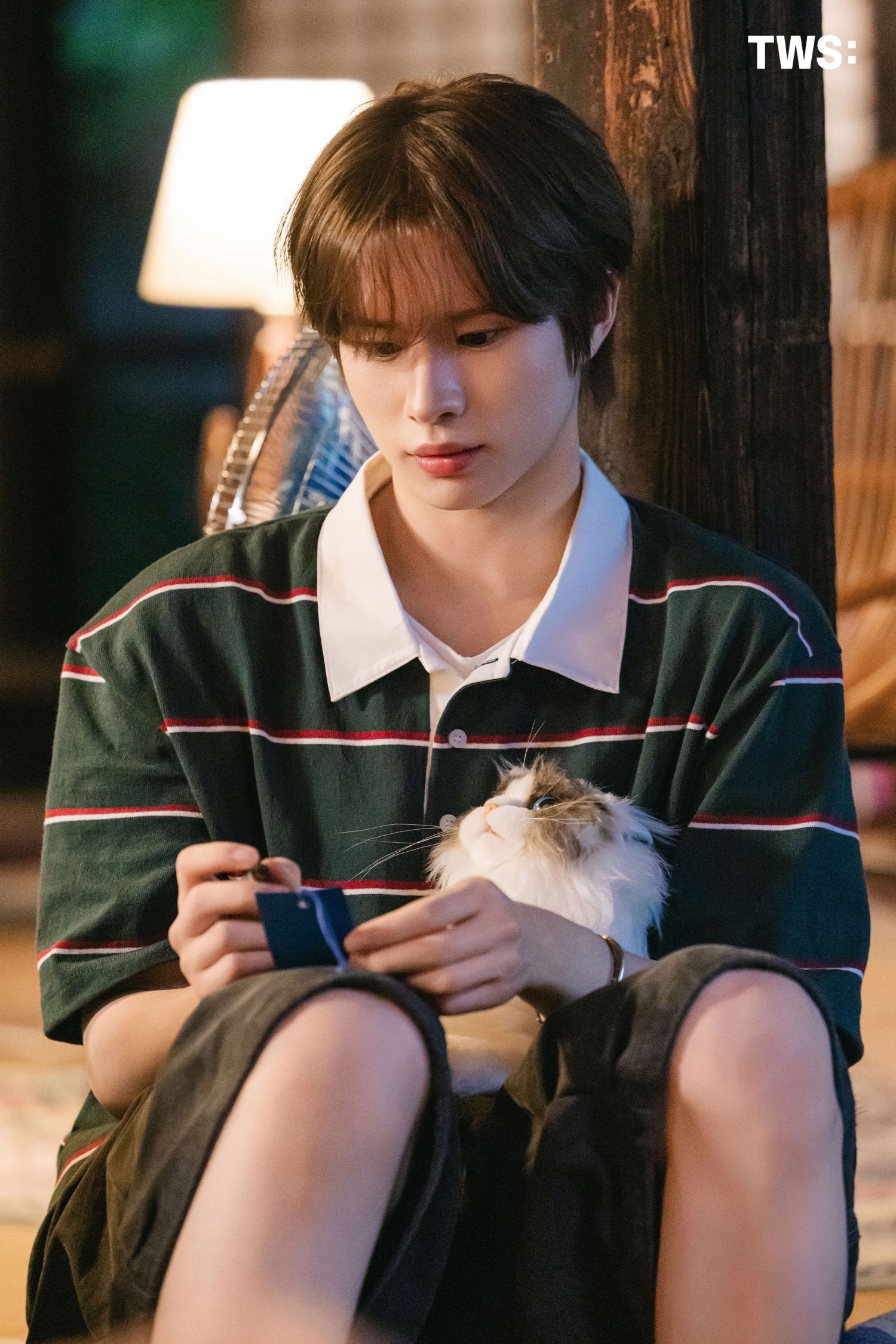 Recent activity shot of Kyungmin (TWS)
