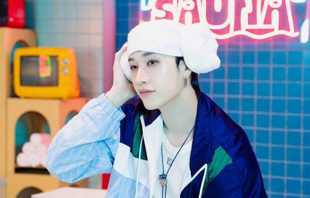 Recent activity shot of Bang Chan (Stray Kids)