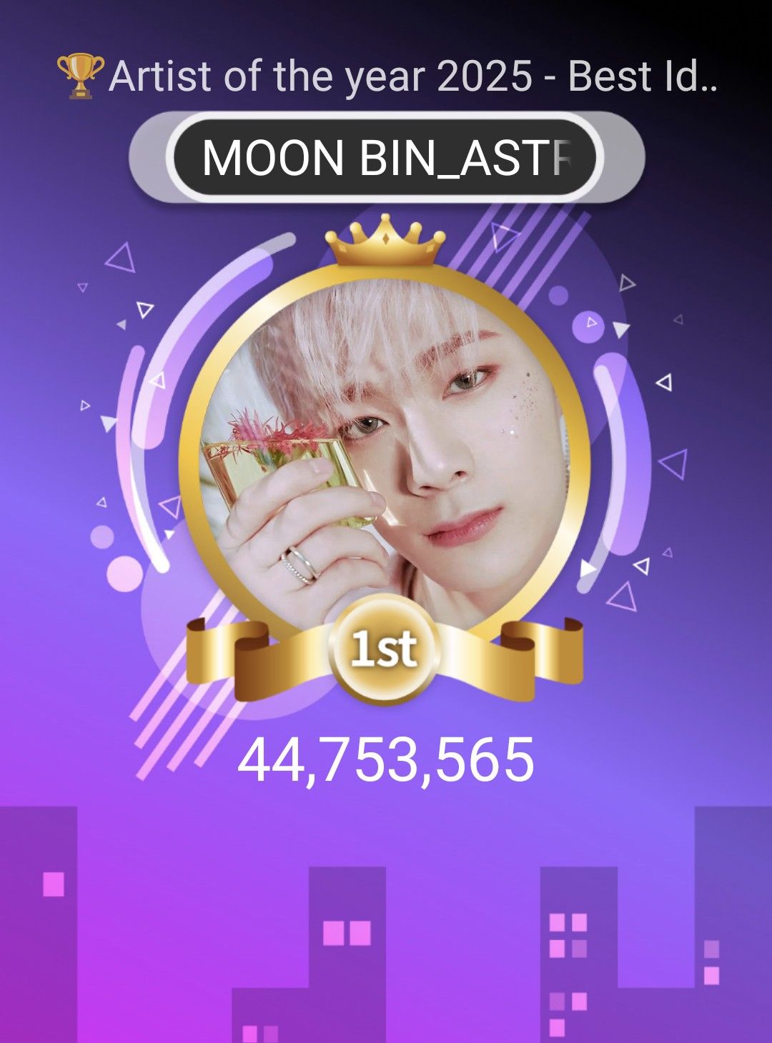 Recent activity shot of Moonbin (ASTRO)