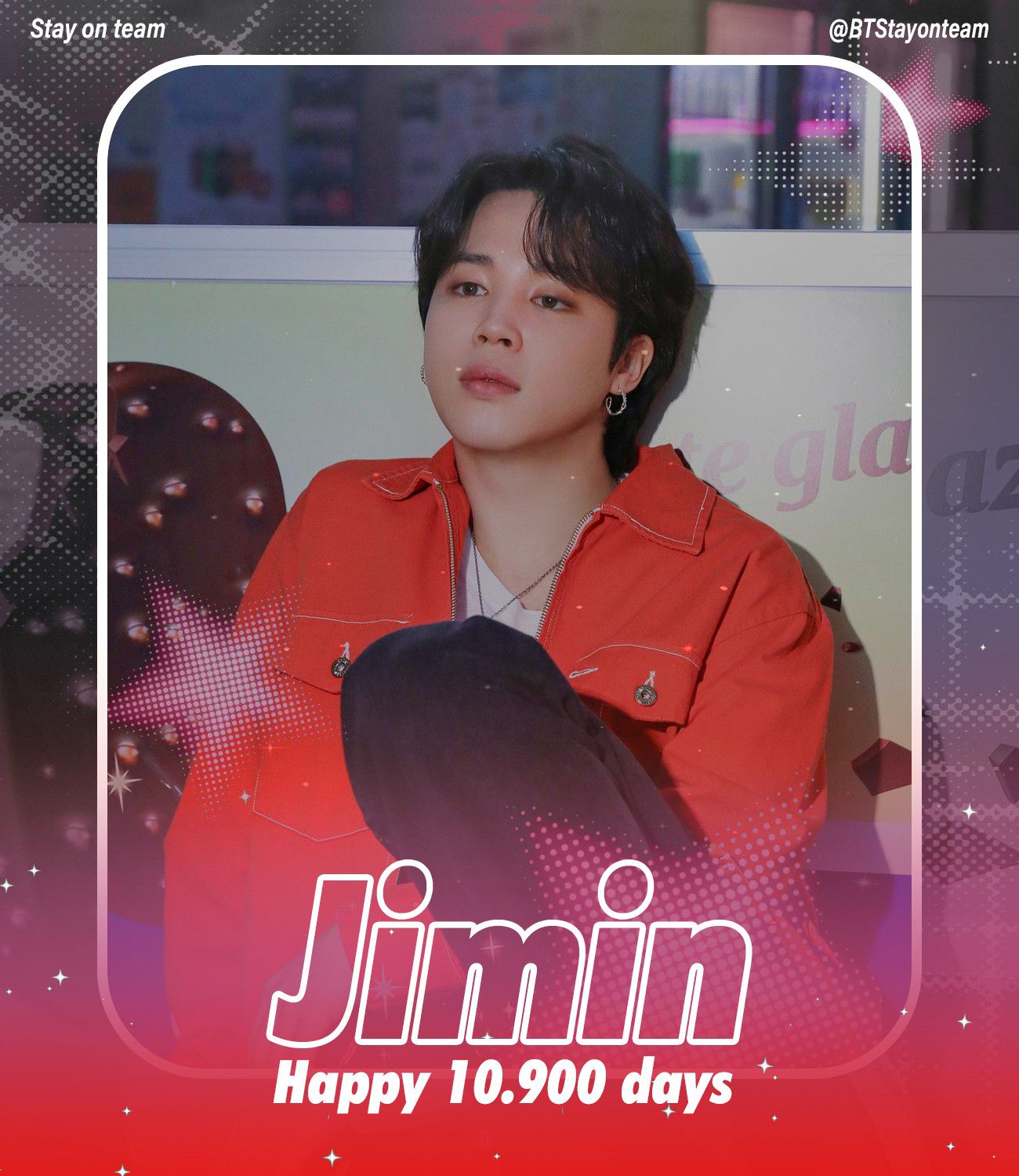 Recent activity shot of Jimin (BTS)