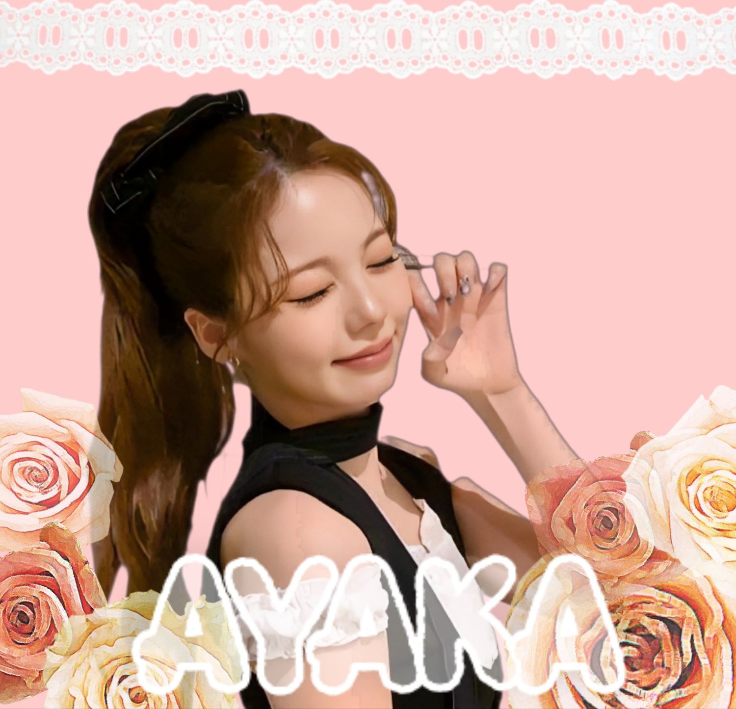 Behind-the-scenes cut of Ayaka (NiziU)