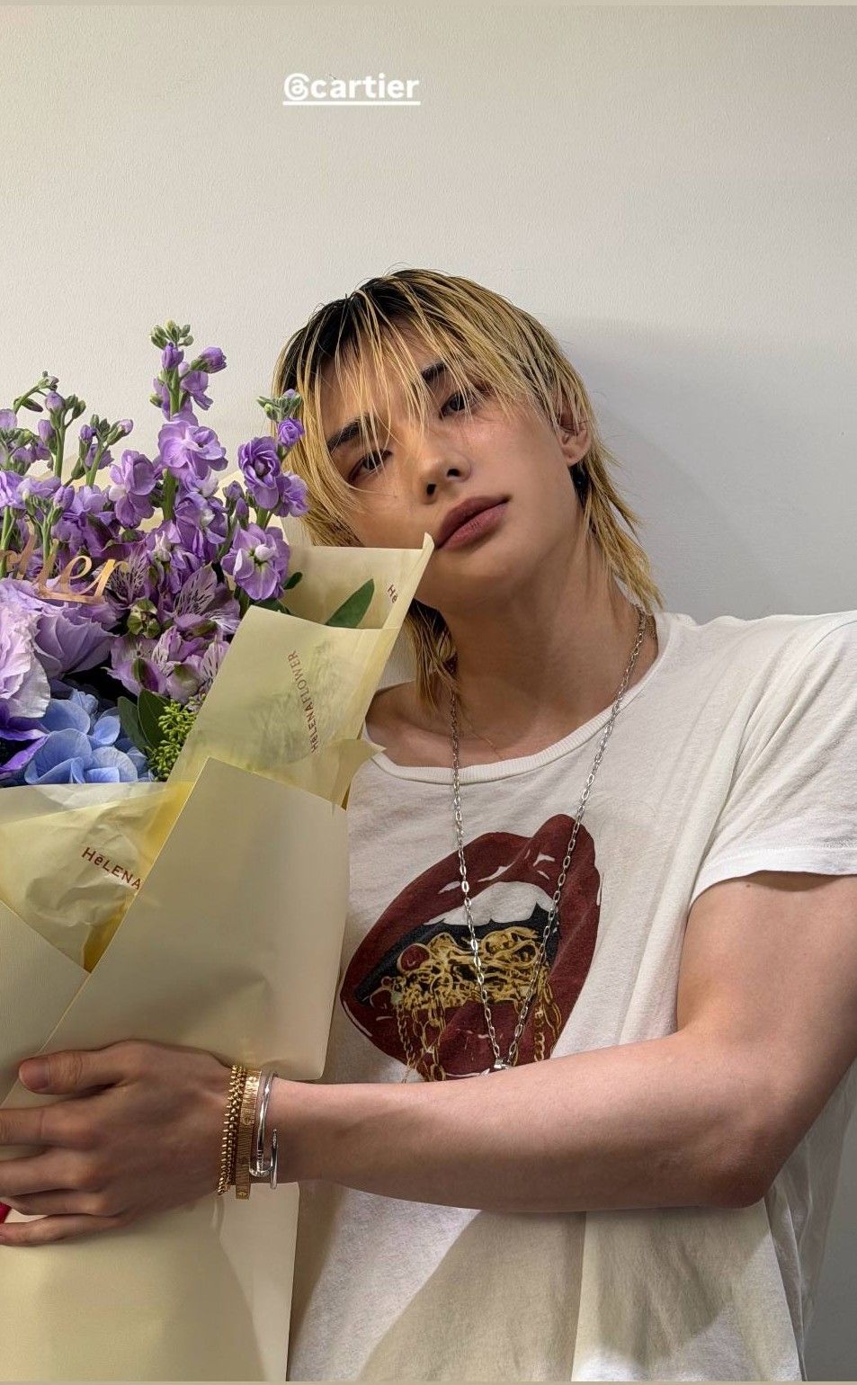 A moment captured by Hyunjin (Stray Kids)'s fan