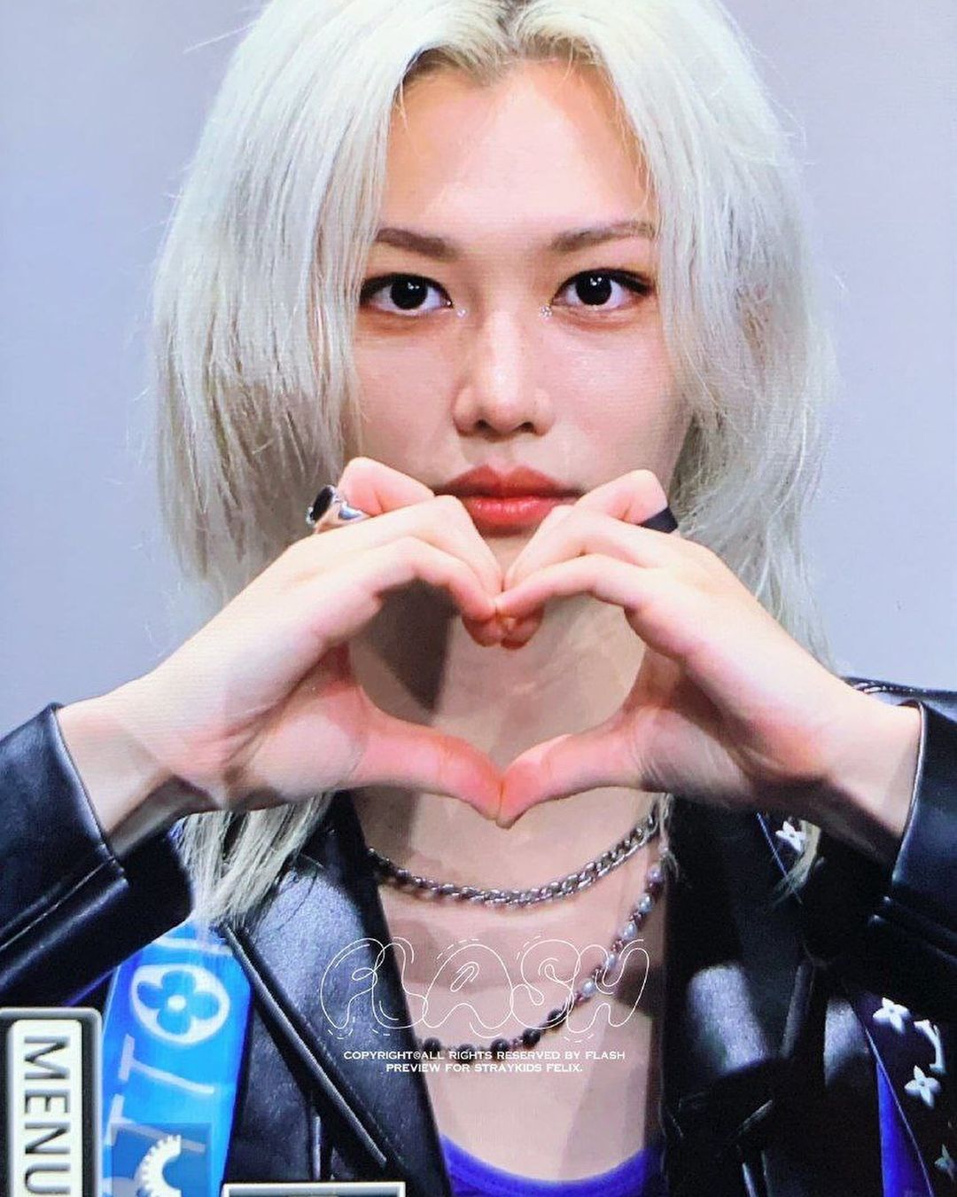 A moment captured by Felix (Stray Kids)'s fan